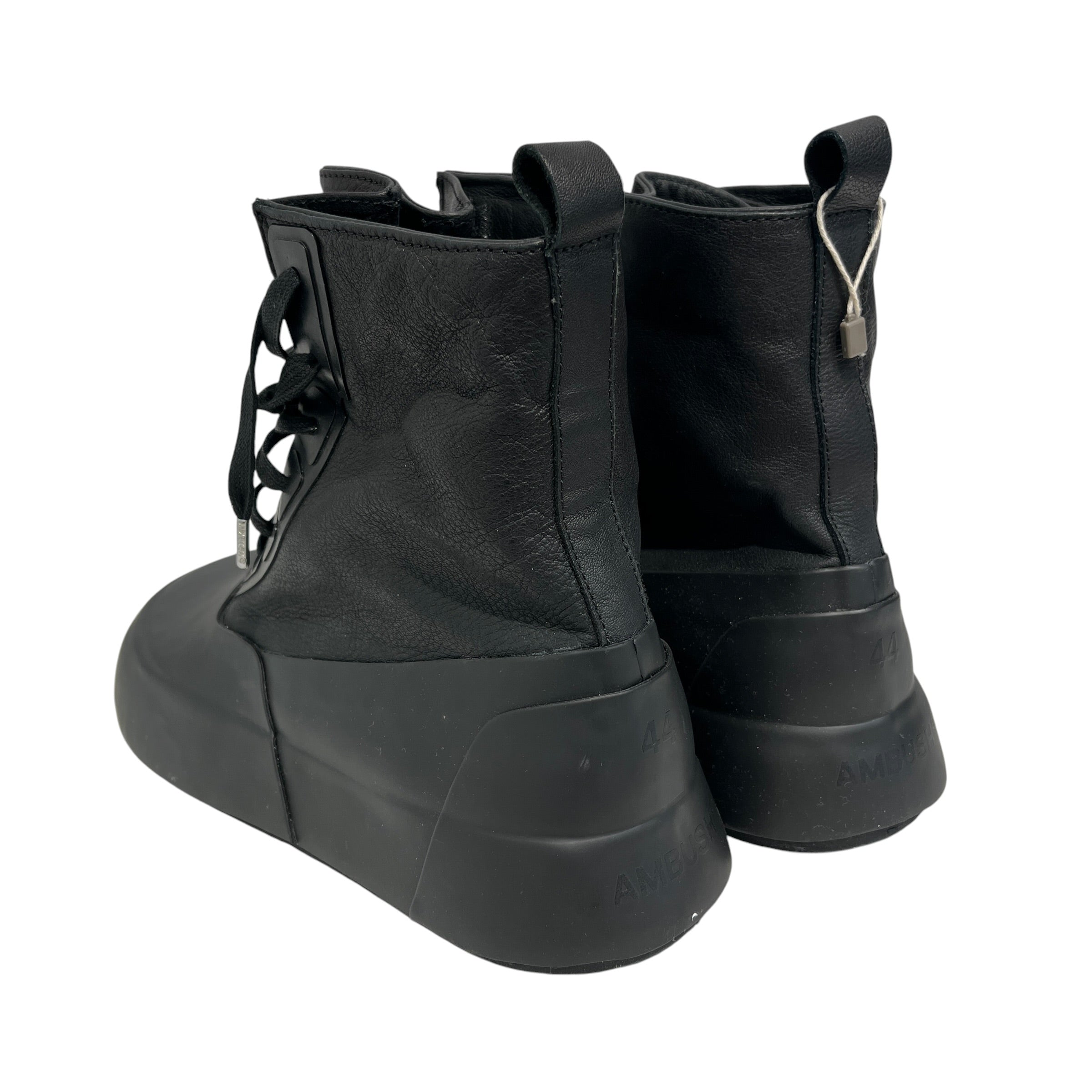 AMBUSH/Hi-Sneakers/EU 44/Leather/BLK/rubberized toe view 2