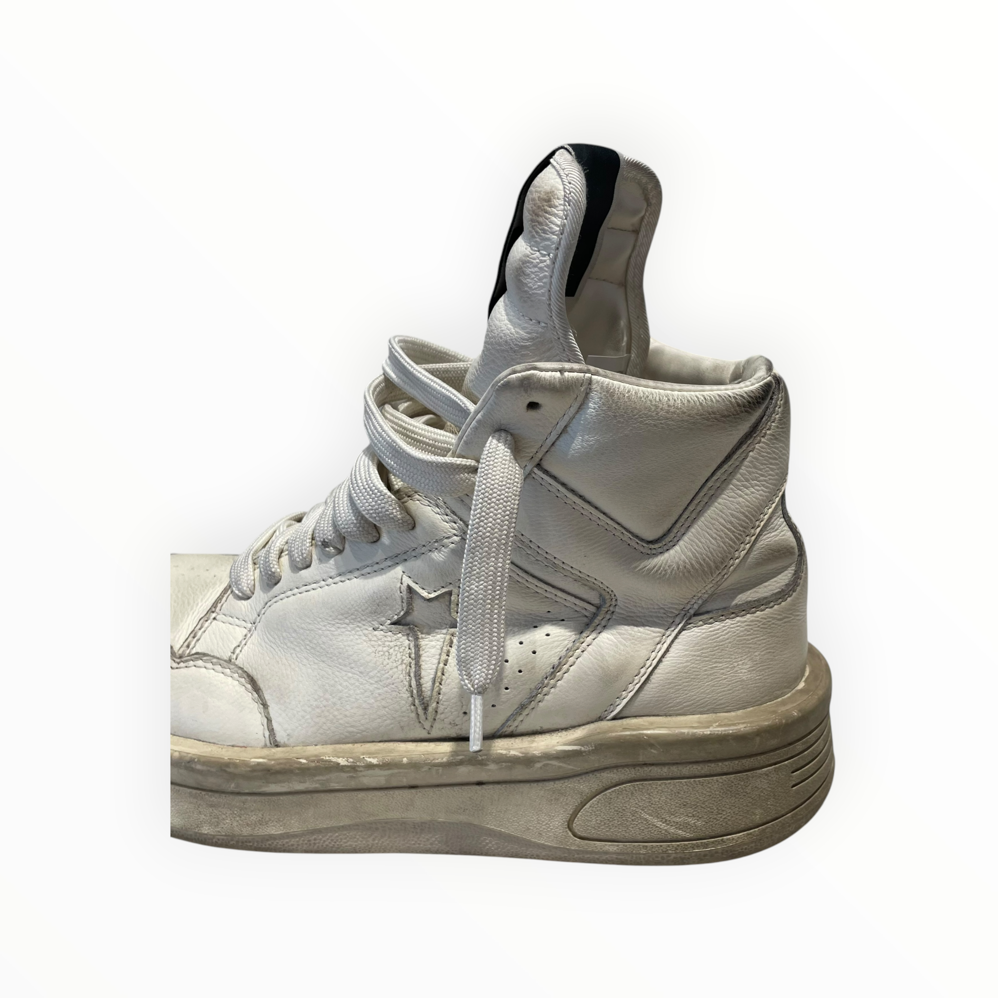 Rick Owens/Hi-Sneakers/US 10/Leather/WHT/DRKSHDW Converse view 17