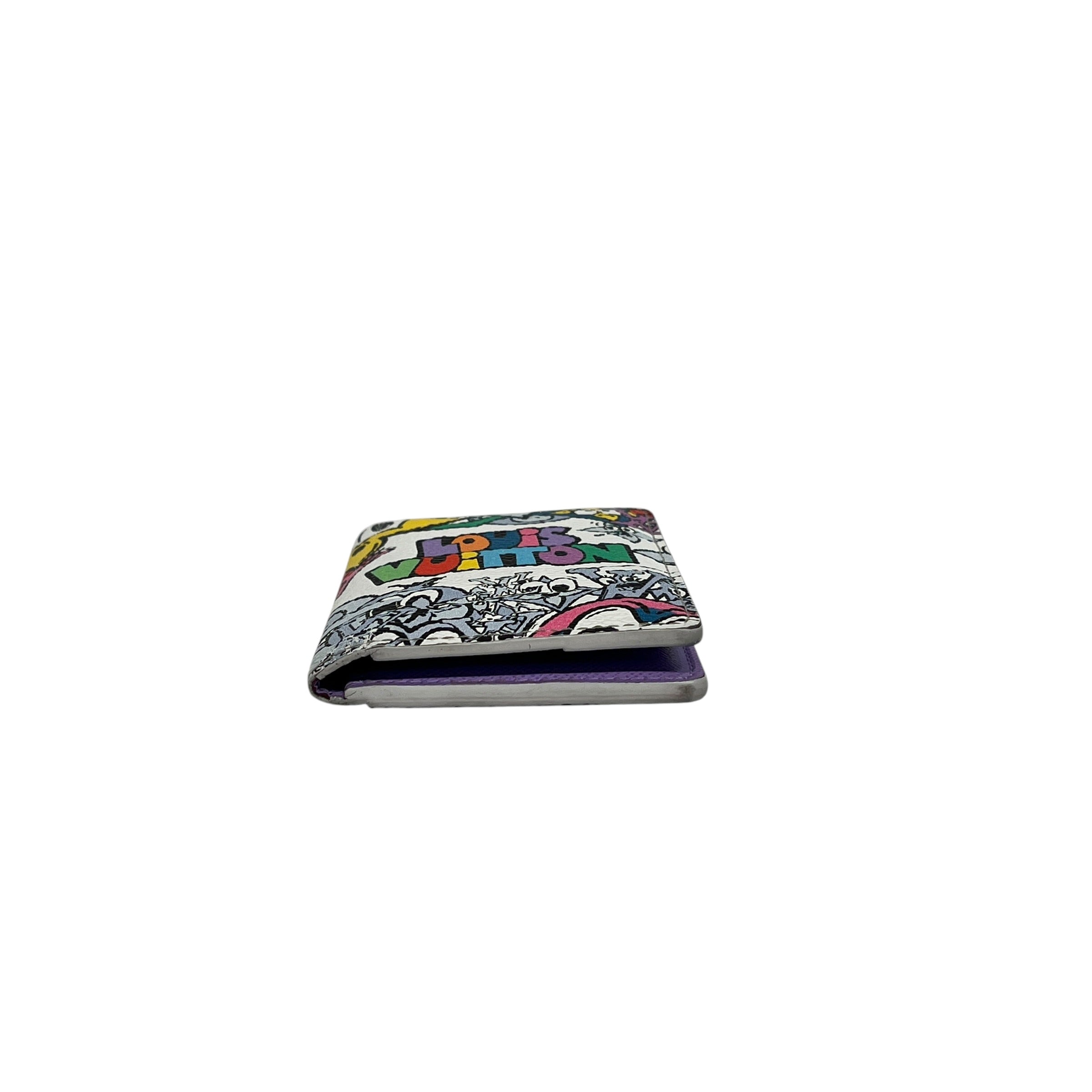 LOUIS VUITTON/Wallet/Graphic/Leather/WHT/M's/Monogram Comics SS23 view 3