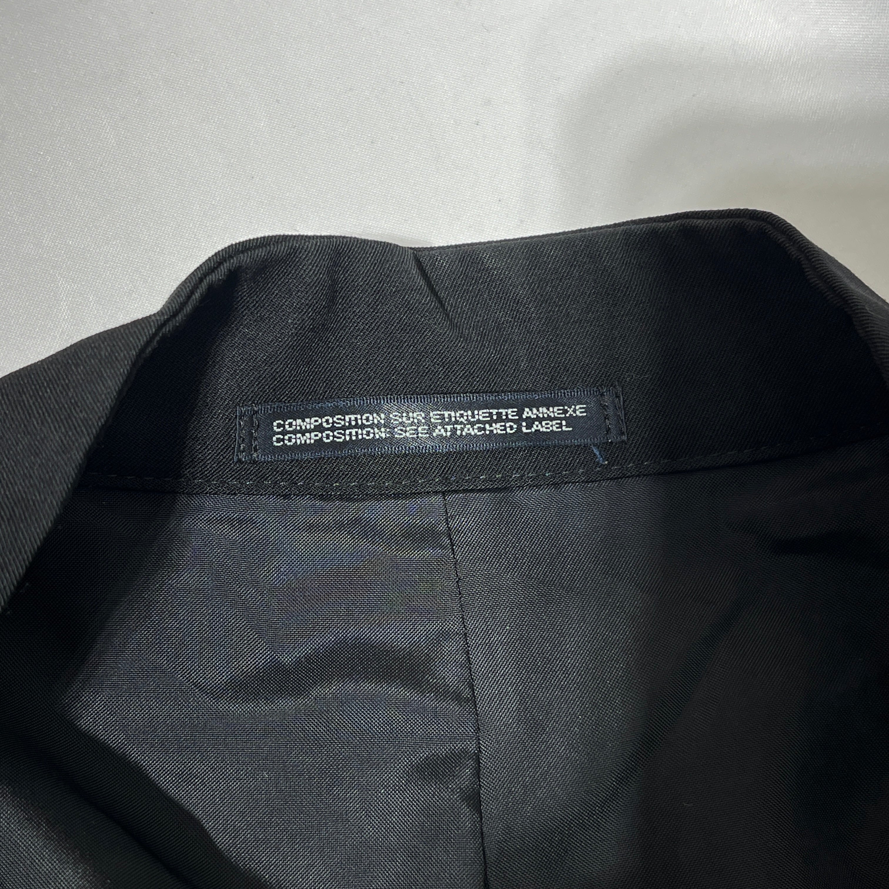 YOHJI YAMAMOTO/Coat/2/Wool/BLK/Button up Trench view 3