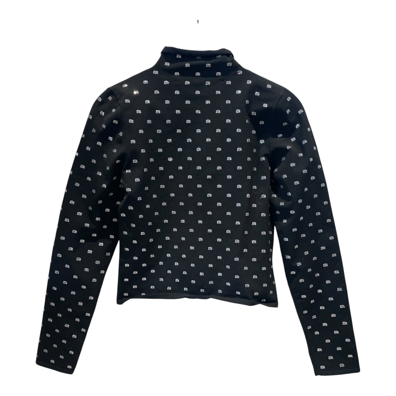 Alexander Wang/Blouse/M/BLK/Half Turtle - Crystal Logo view 2
