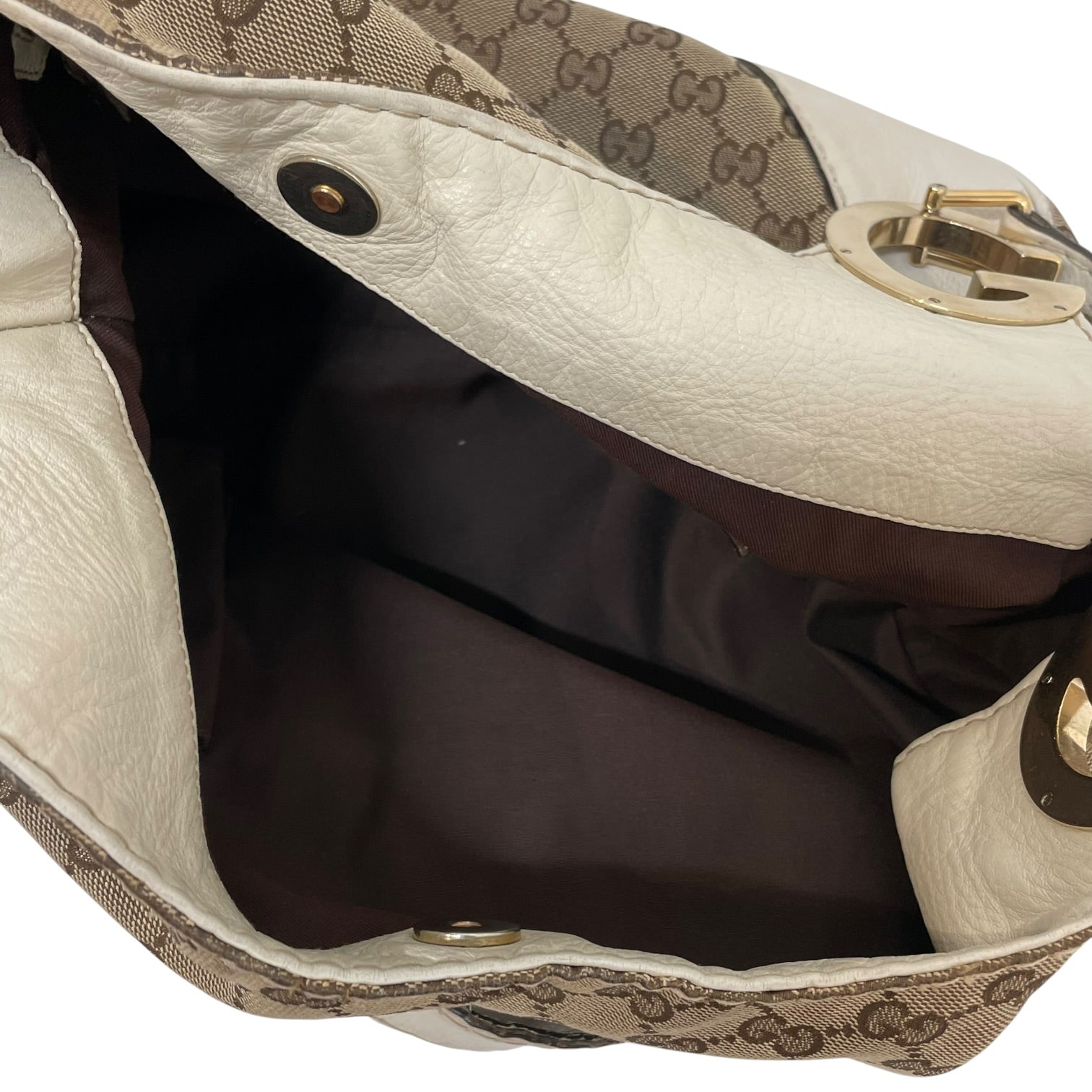 GUCCI/Hand Bag/Monogram/Leather/BRW/Charlotte GG Canvas view 5