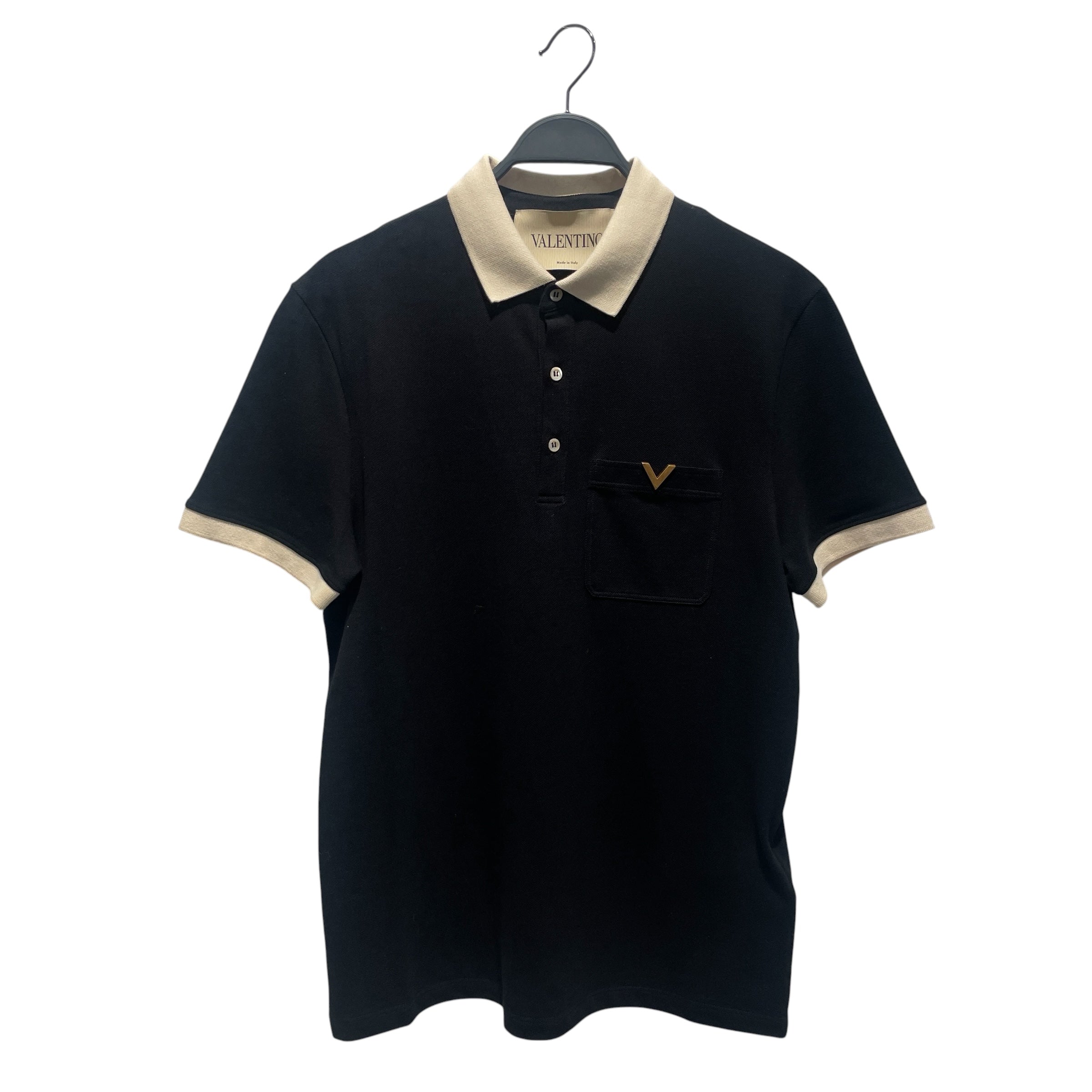 VALENTINO GARAVANI/Polo Shirt/M/Cotton/BLK/ view 1