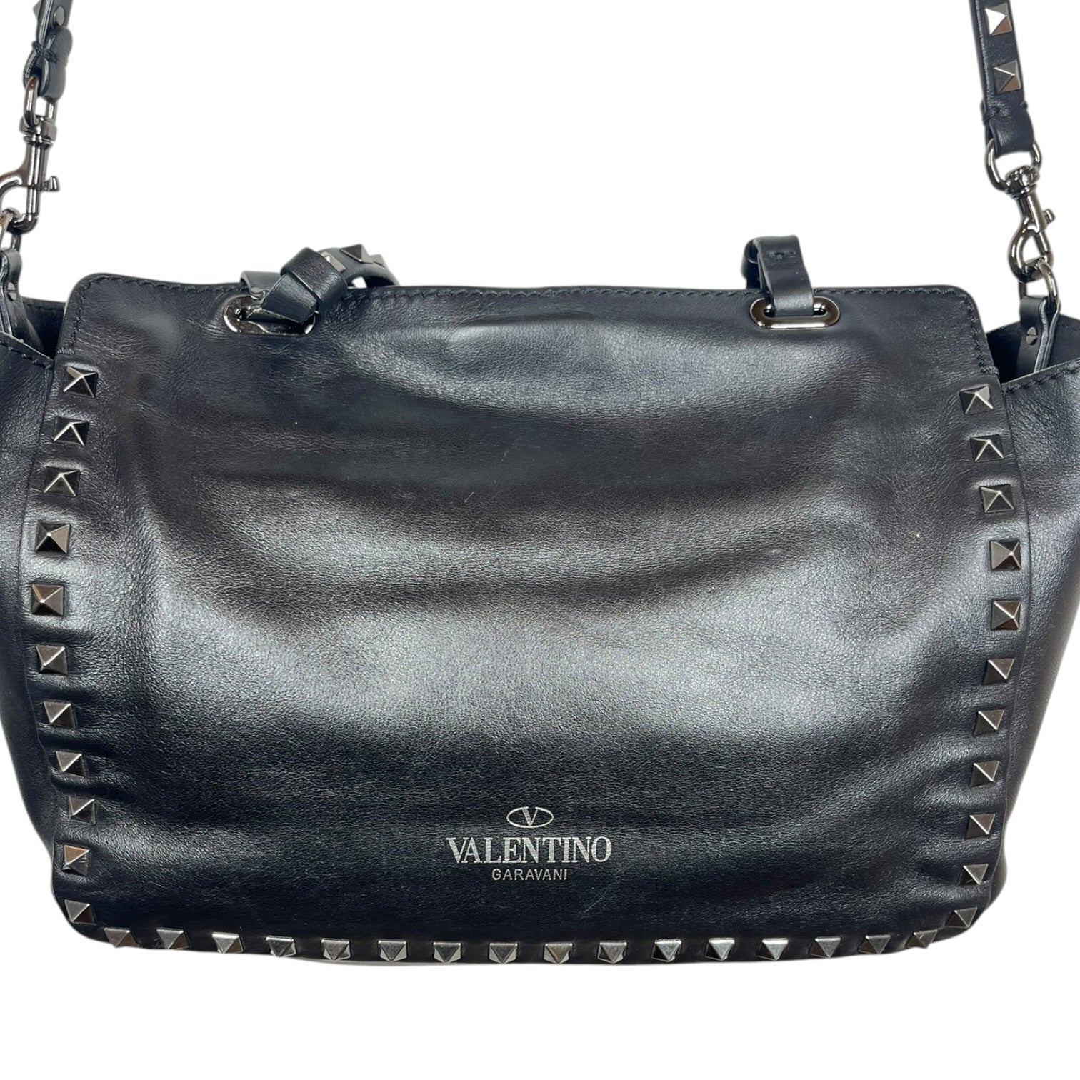 VALENTINO GARAVANI/Tote Bag/Leather/BLK/ROCKSTAR TOTE view 3