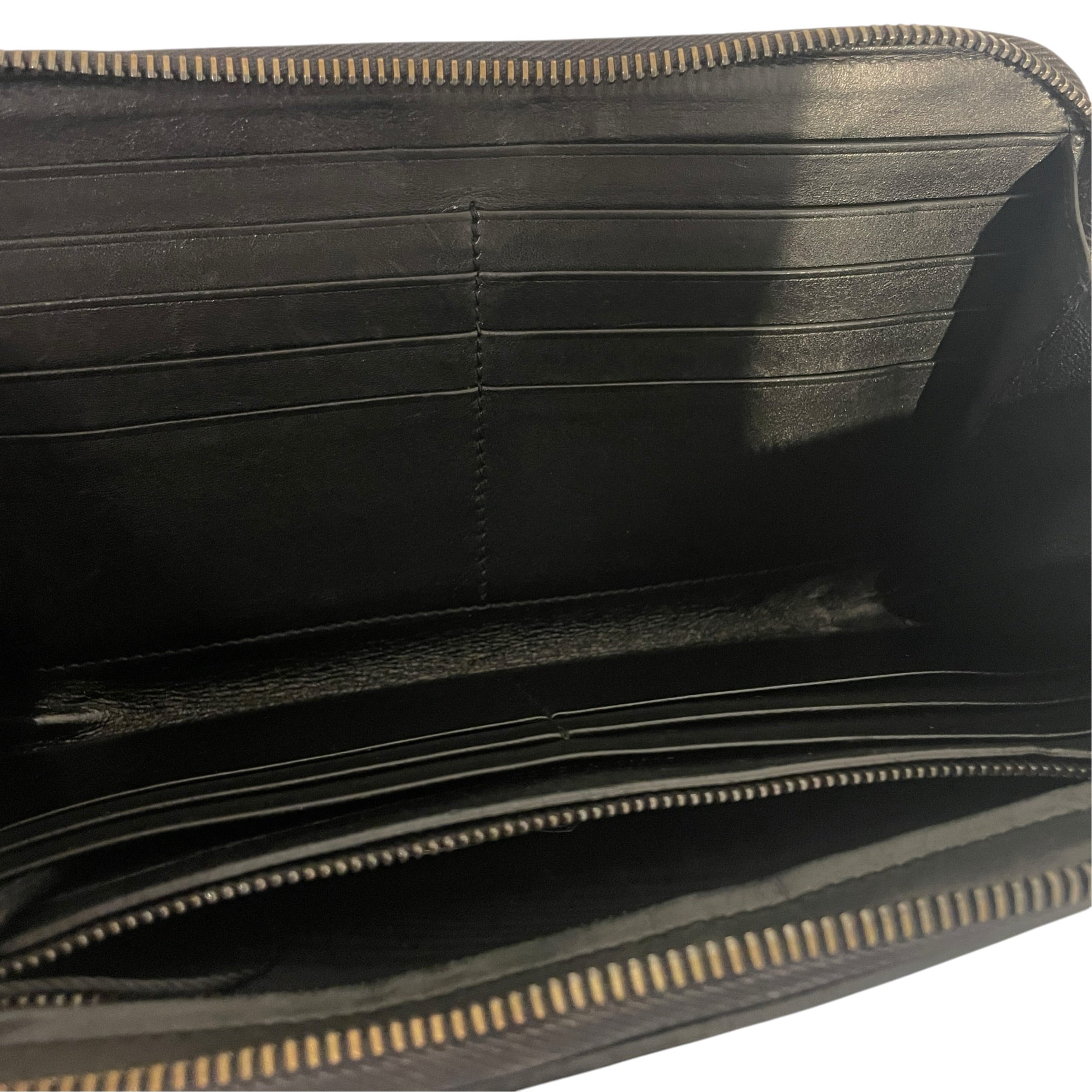 BOTTEGA VENETA/Long Wallet/Leather/BLK/M's/WK8D3H2 view 3