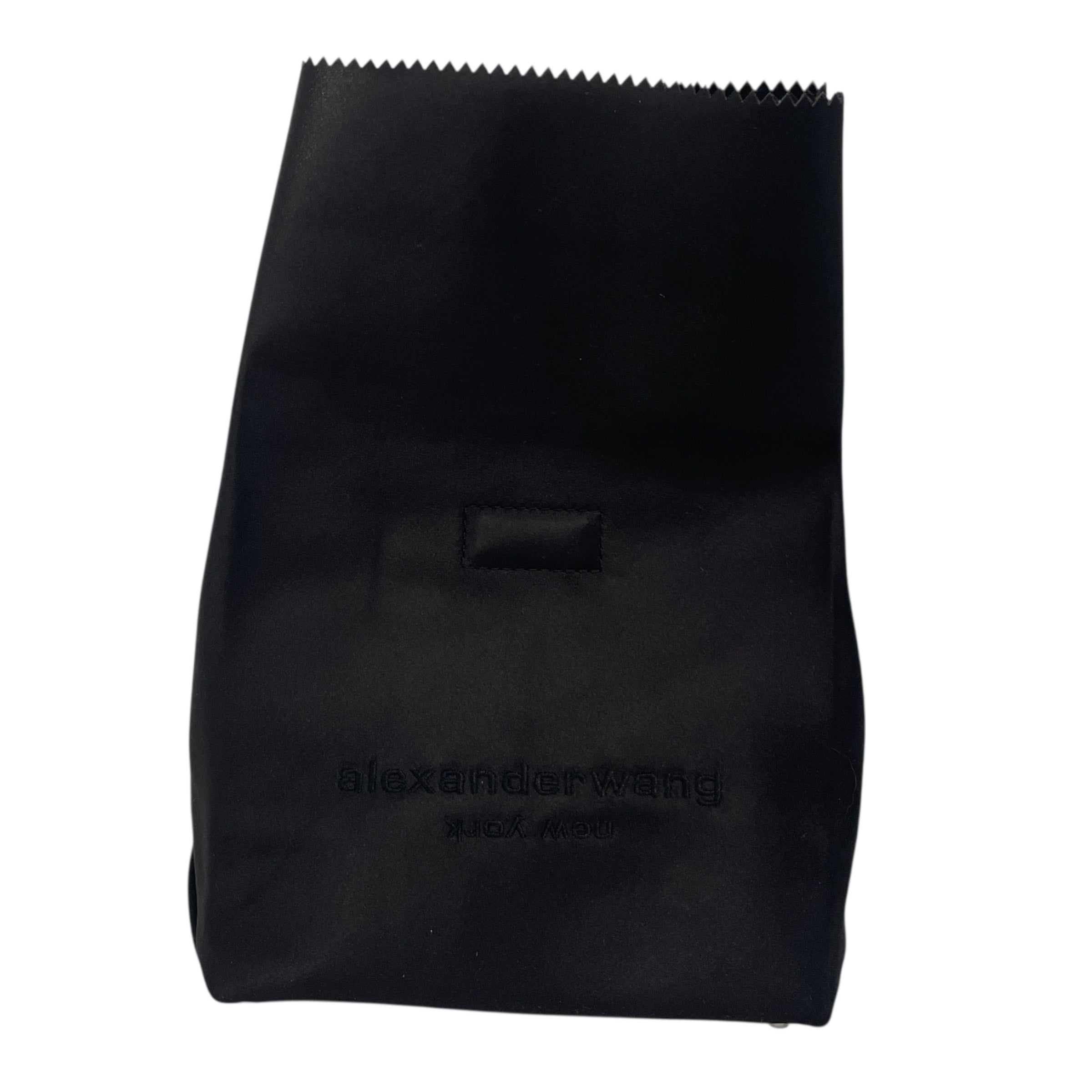 Alexander Wang/Clutch Bag/Graphic/Silk/BLK/ view 2