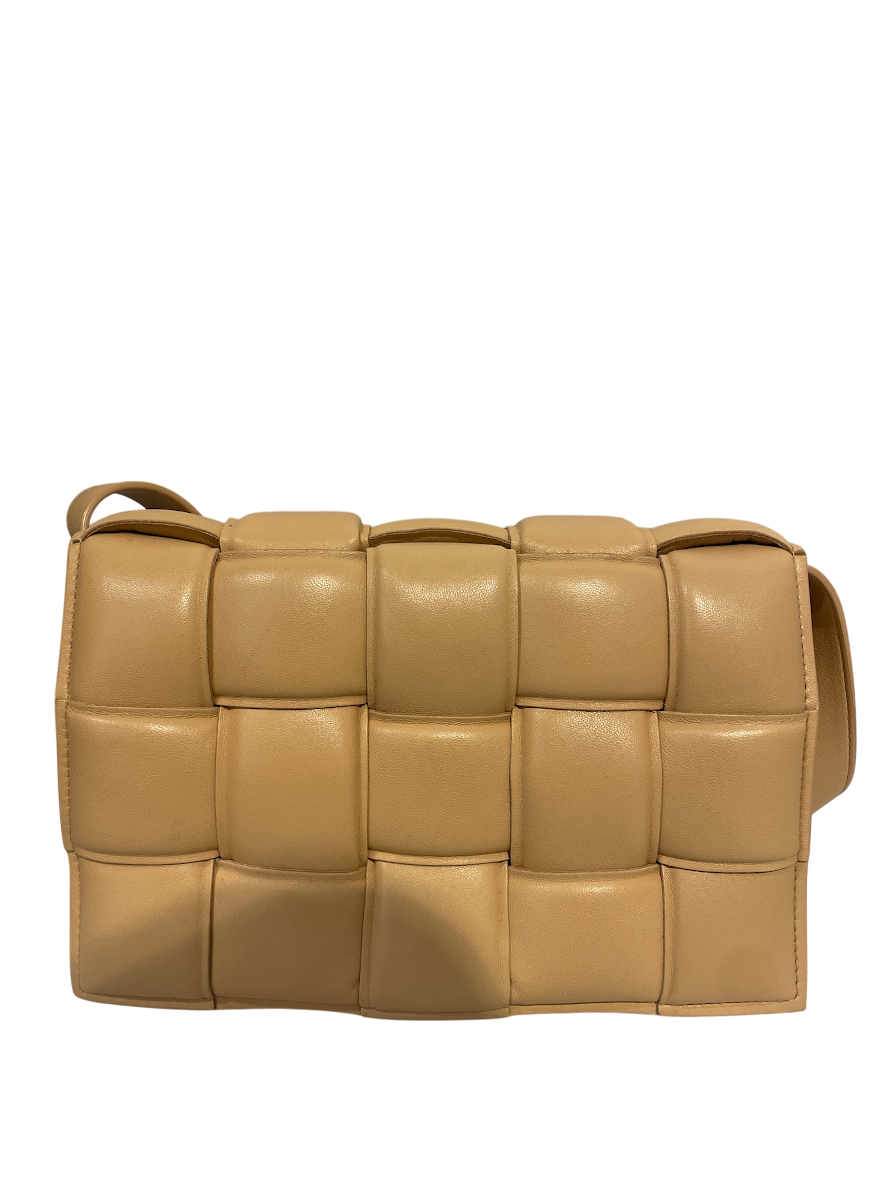 BOTTEGA VENETA/Hand Bag/Leather/BEG/bottega padded cassete view 3