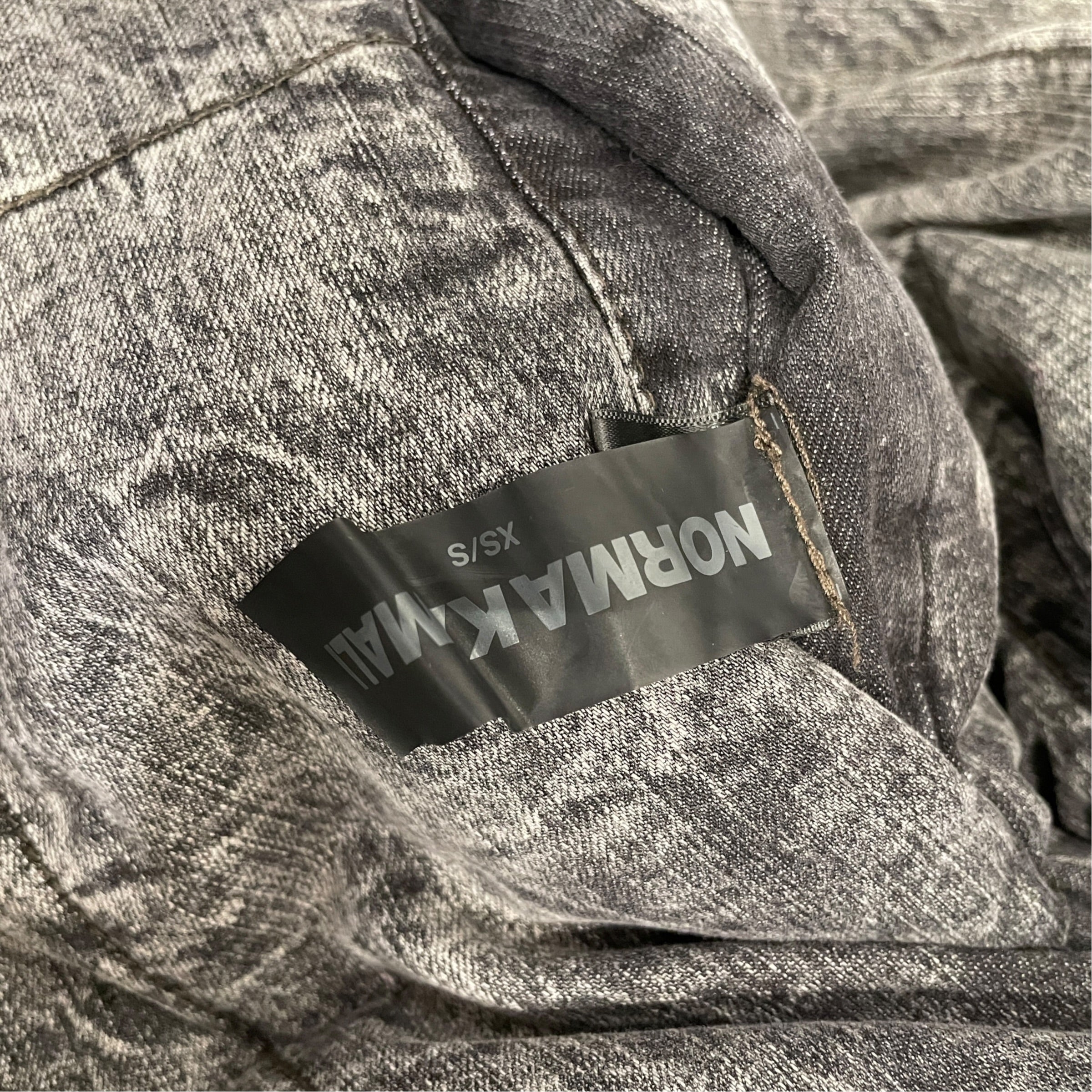 NORMA KAMALI/Puffer Jkt/XS/Cotton/GRY/ACIDWASH view 2