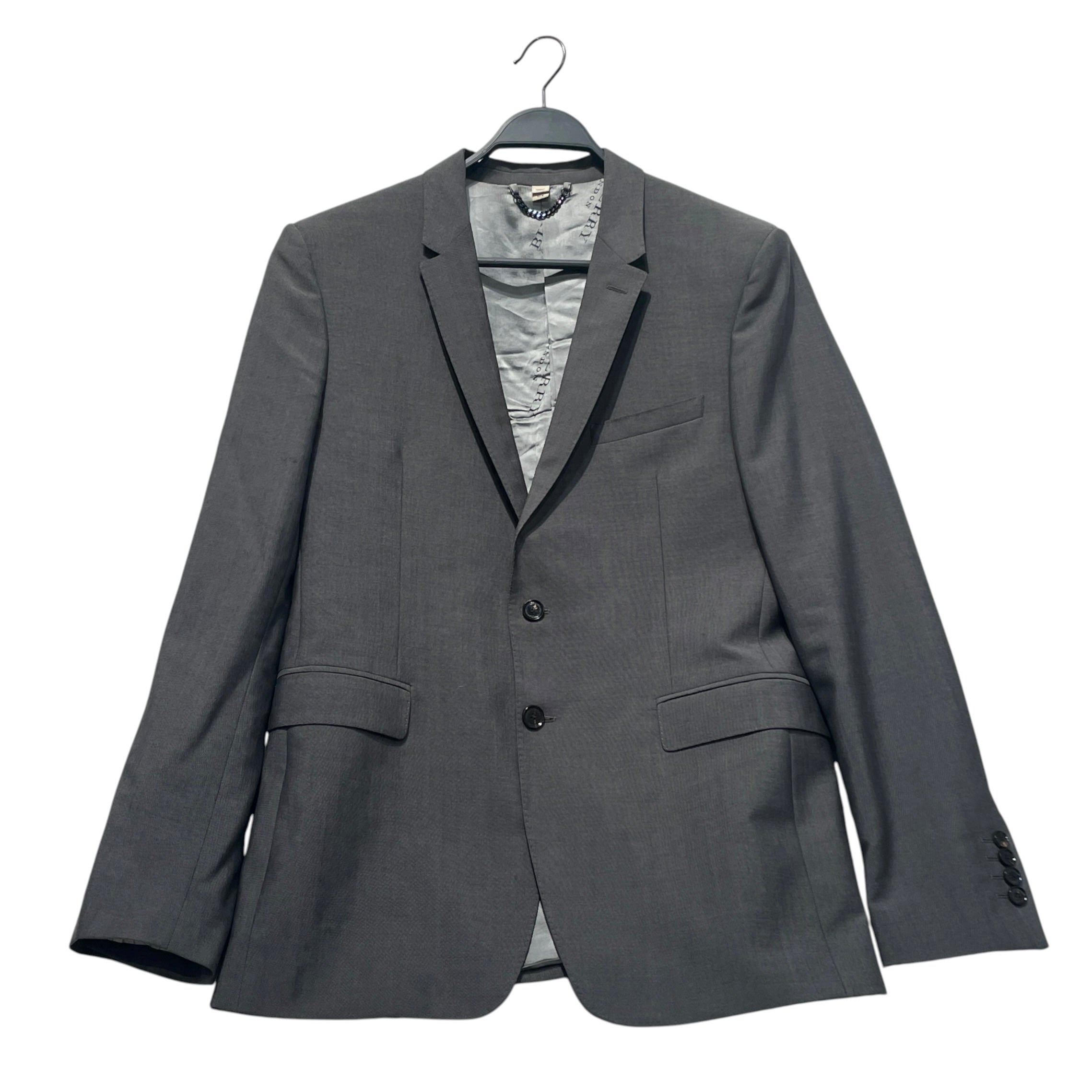 BURBERRY LONDON/Jacket/52/Cotton/GRY/Blazer Suit Jacket view 1