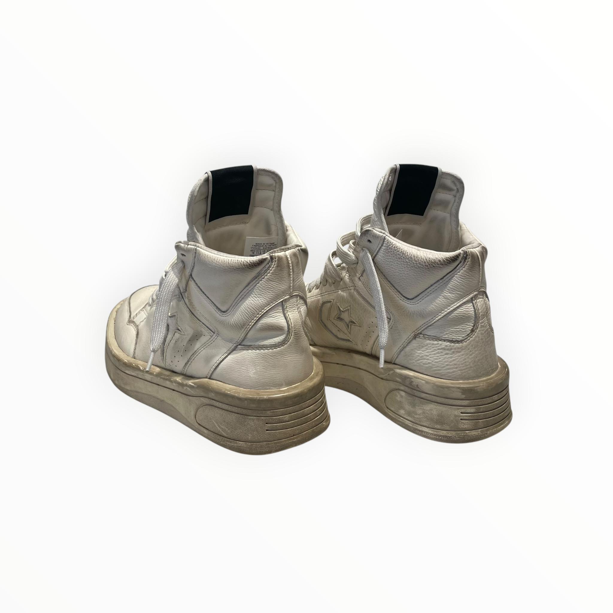 Rick Owens/Hi-Sneakers/US 10/Leather/WHT/DRKSHDW Converse view 2