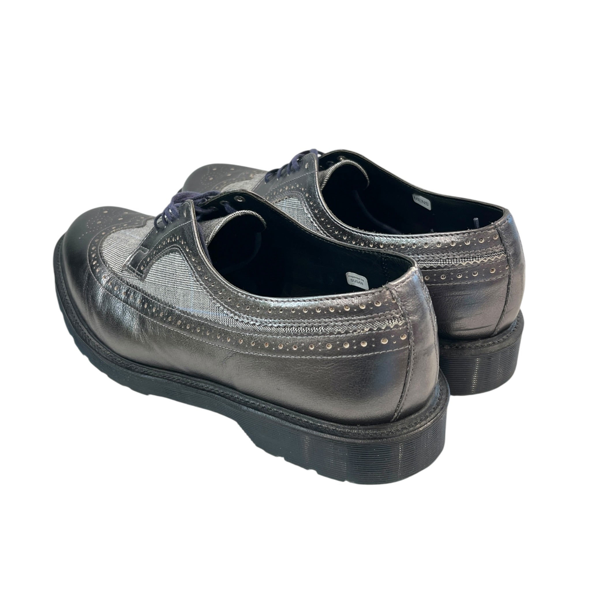 Dr.Martens/Loafers/Plaid/SLV/Wing TIp Plaid view 2