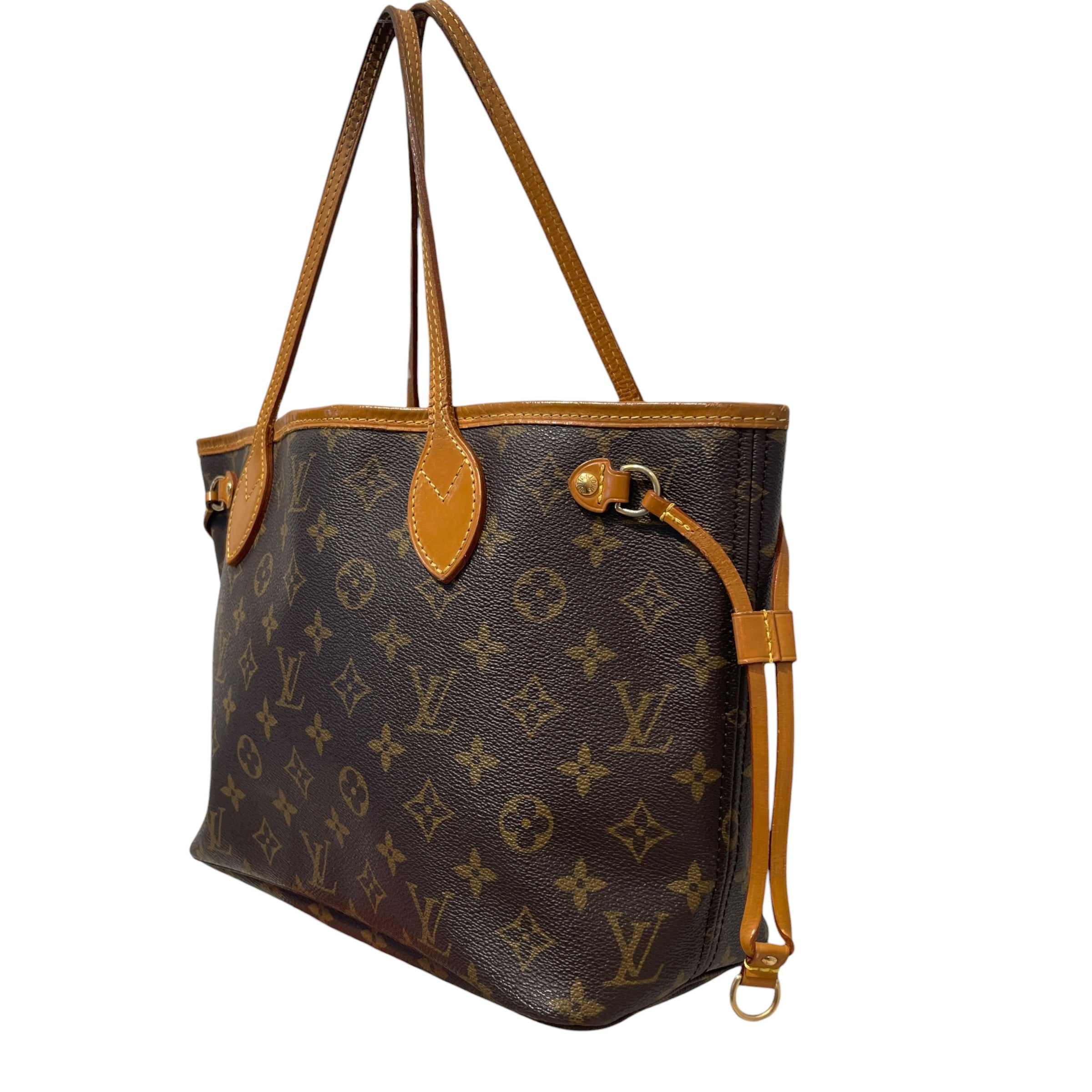 LOUIS VUITTON/Tote Bag/Monogram/Leather/BRW/Monogram Neverfull PM Tote view 3