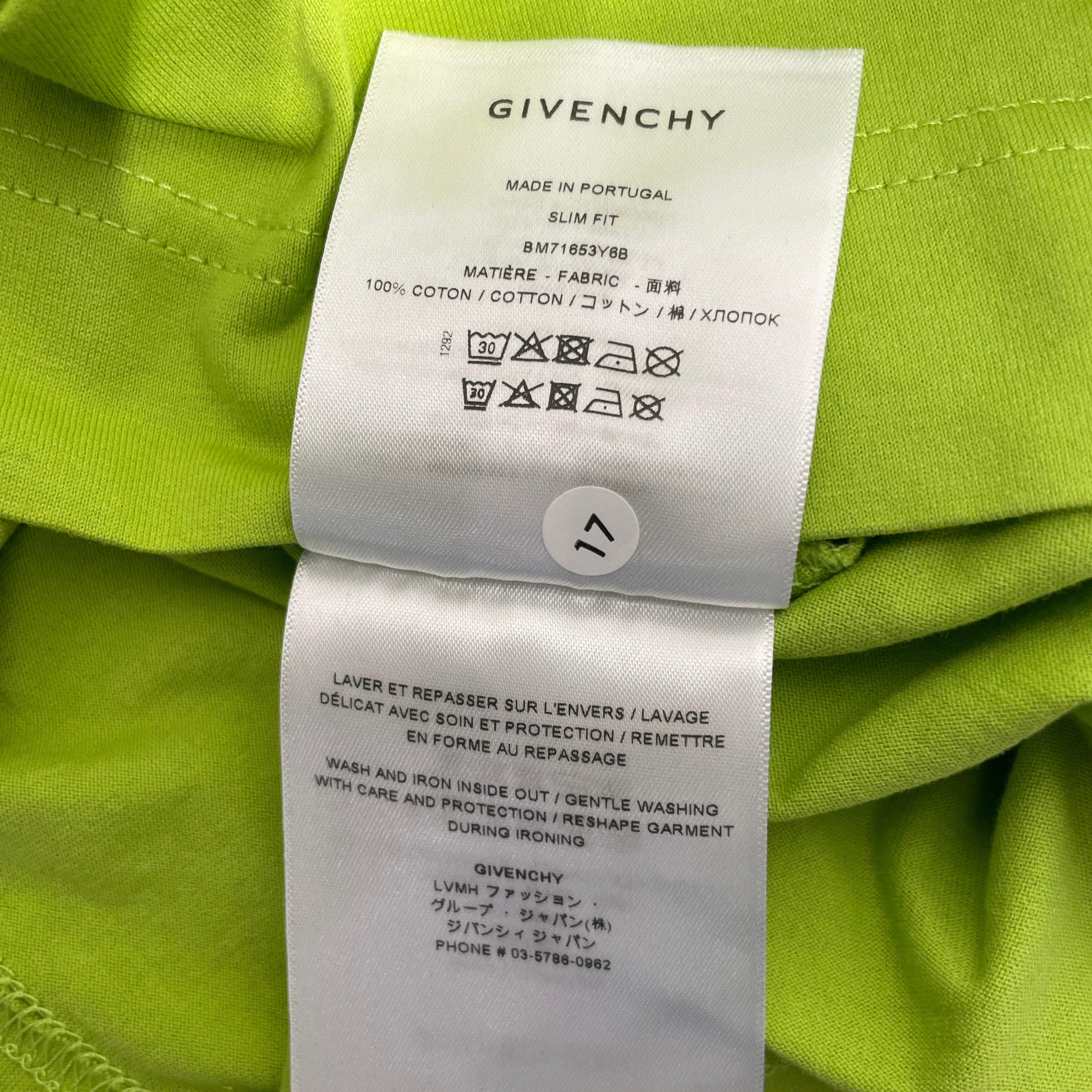 GIVENCHY/T-Shirt/XXL/Cotton/GRN/High Neck/ view 3