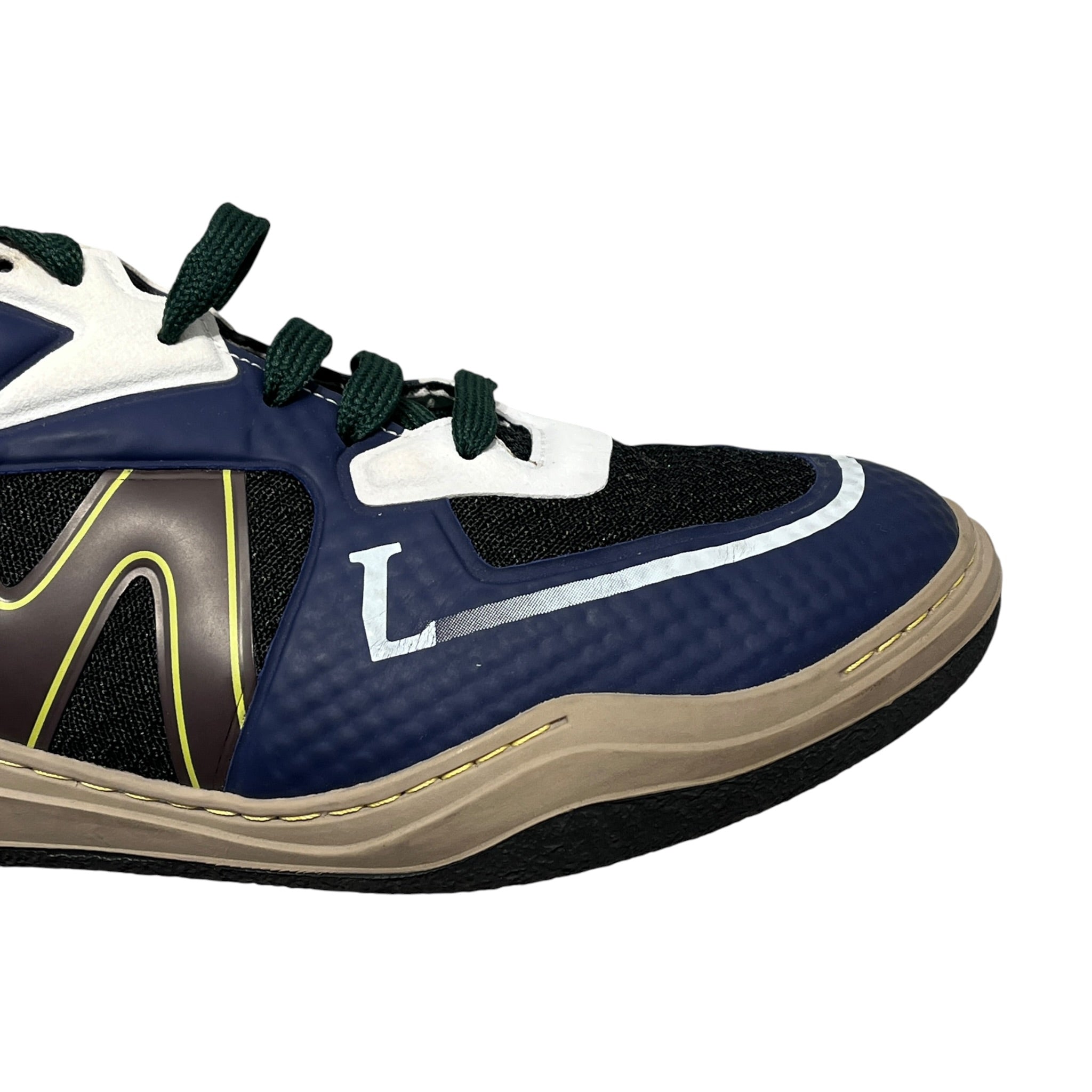 LANVIN/Low-Sneakers/US 10/BLU/LANVIN BLUE&GREEN SNEAKER view 4