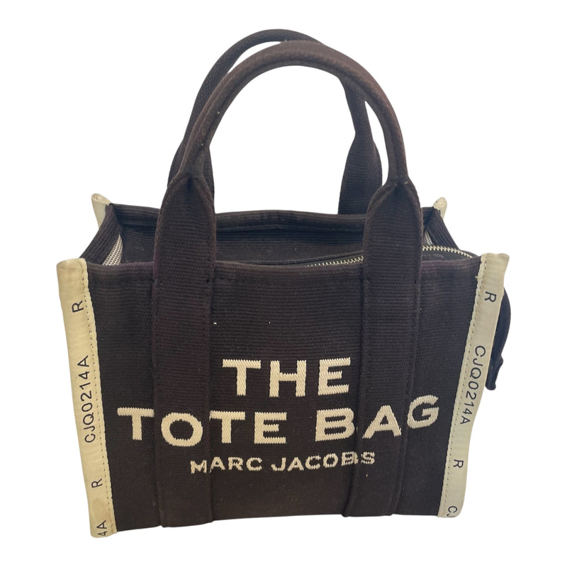 MARC JACOBS/Hand Bag/OS/PPL/dark purple/beige tote bag