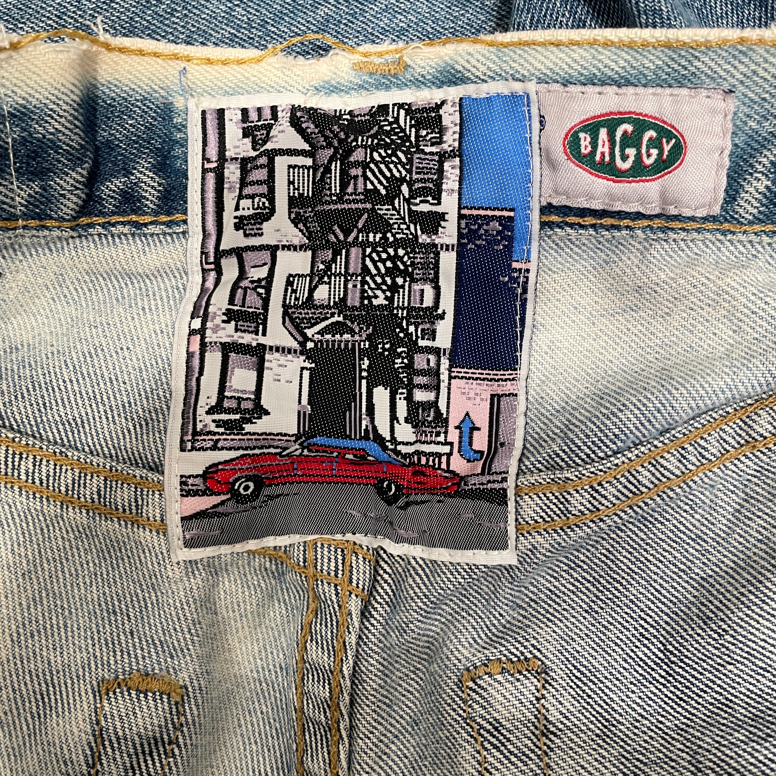 DEATON CHRIS ANTHONY/Straight Pants/36/Denim/BLU/Distressed/DENIM PATCHWORK/1 OF 1 view 3