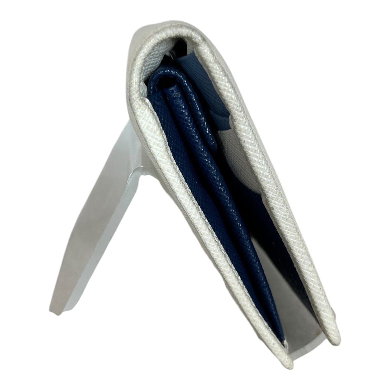 PRADA/Bifold Wallet/Leather/WHT/L's/ view 3
