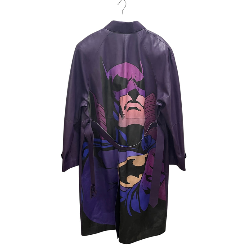 LANVIN/Trench Coat/50/Polyester/PPL/DC COMICS/BATMAN TRENCH COAT