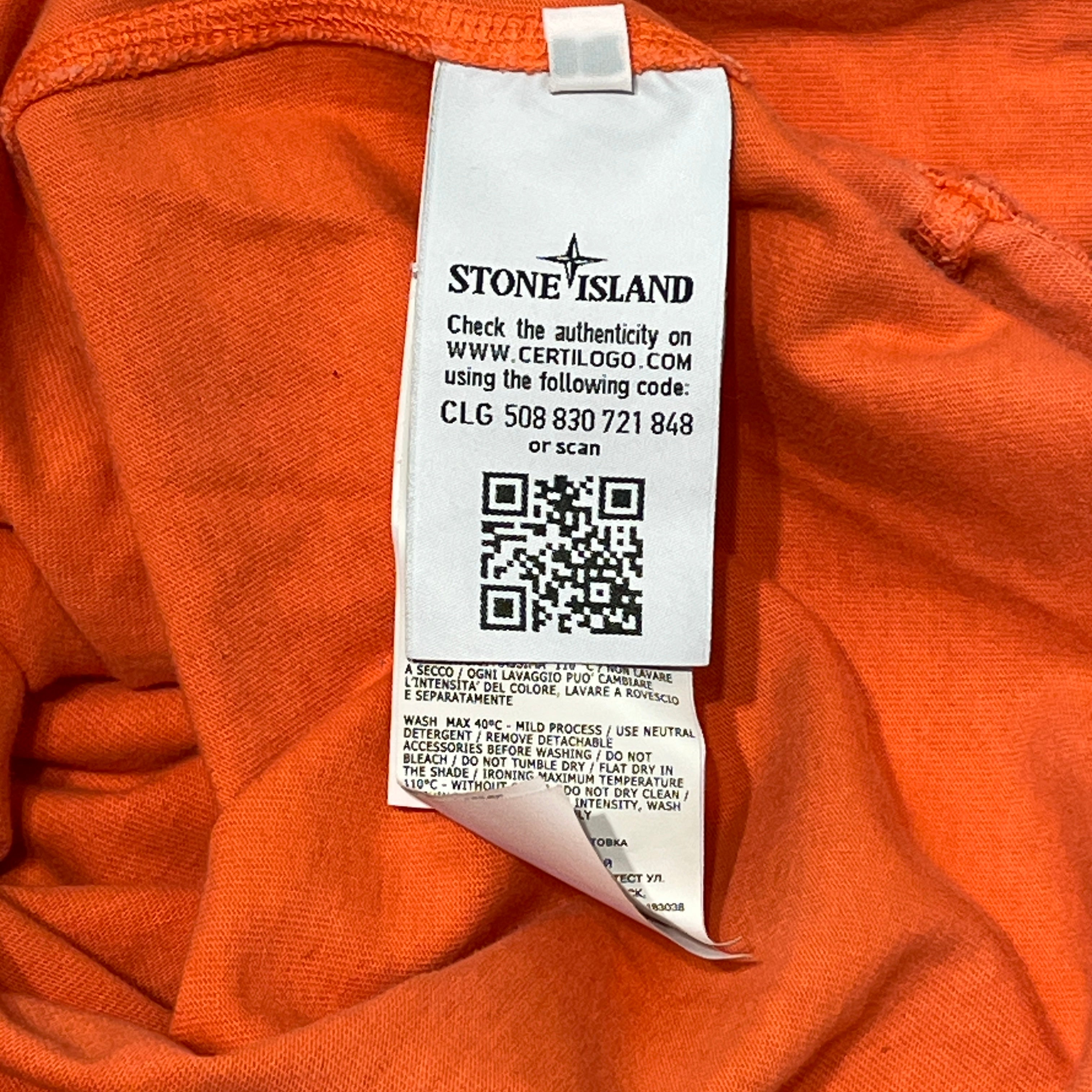 STONE ISLAND/LS T-Shirt/L/Cotton/ORN/ view 6