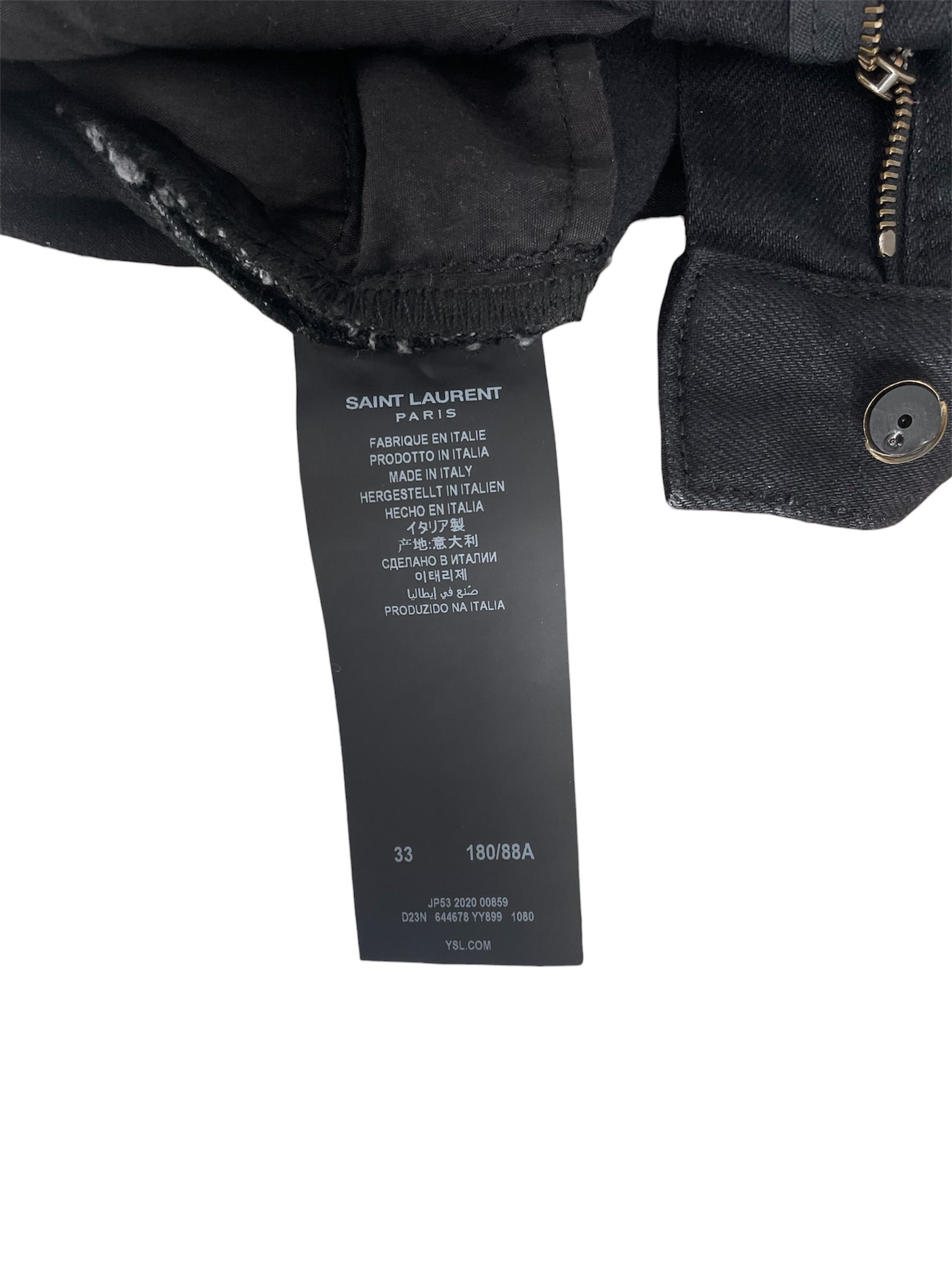SAINT LAURENT/Straight Pants/26/Denim/BLK/ view 5
