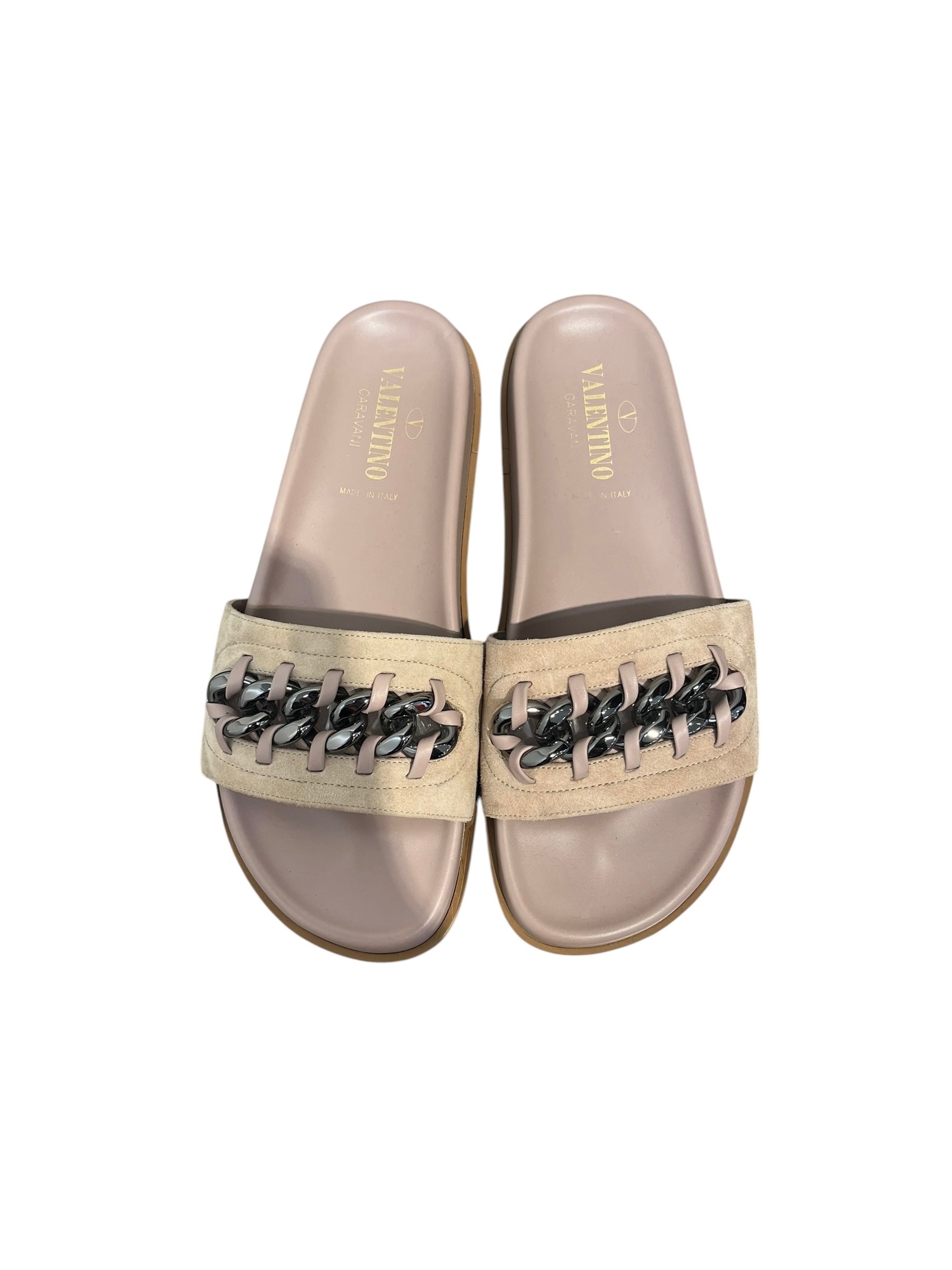 VALENTINO GARAVANI/Sandals/EU 37/Suede/BEG/CLVR CHAIN view 5