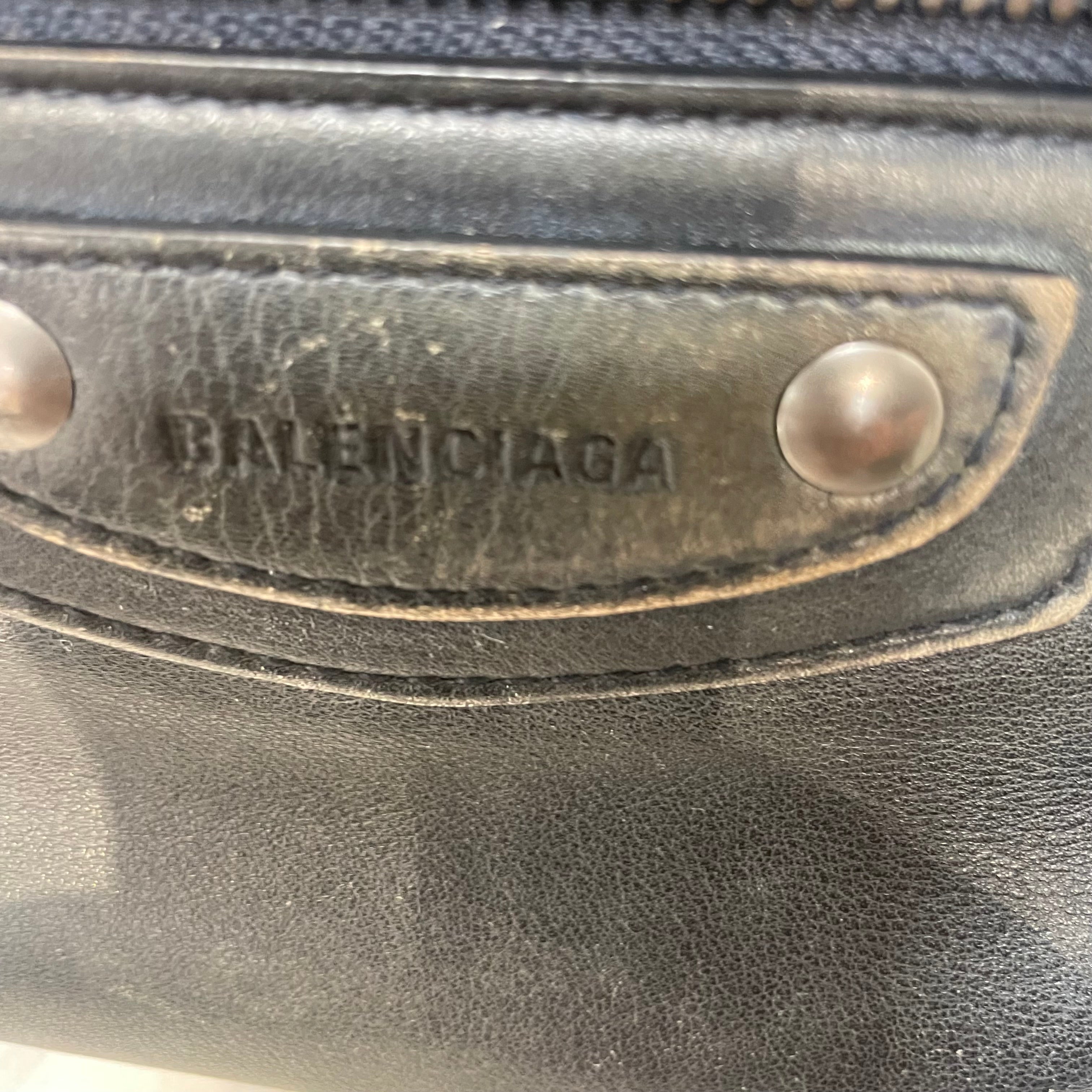 BALENCIAGA/Tote Bag/Leather/BLK/Neo Classic City view 5