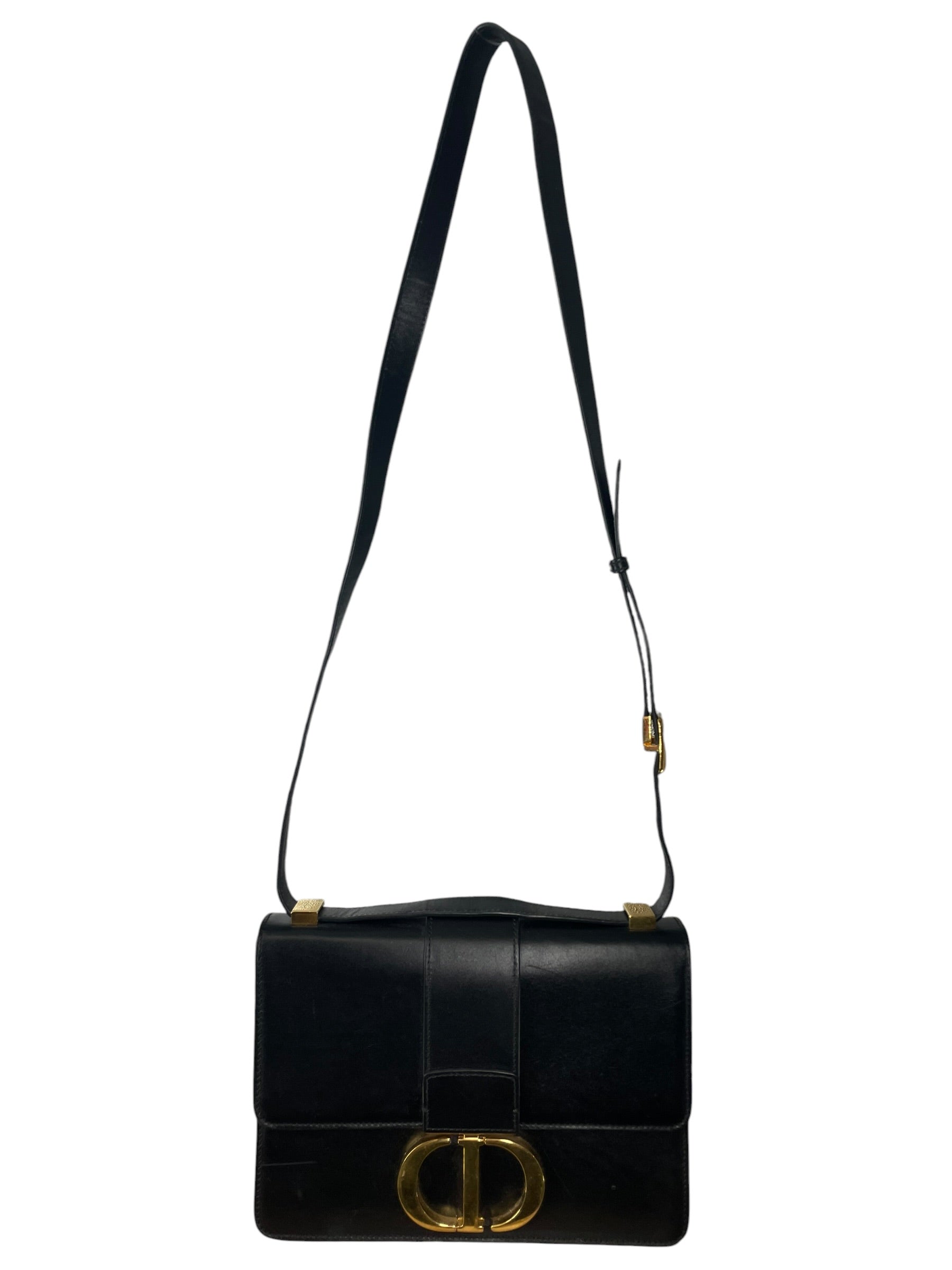 Christian Dior/Cross Body Bag/Leather/BLK/30 MONTAIGNE 29-MA-0139 view 1
