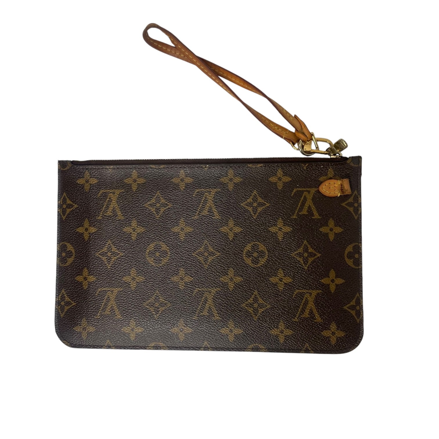 LOUIS VUITTON/Pouch/Monogram/Leather/BRW/neverfull pouch view 2