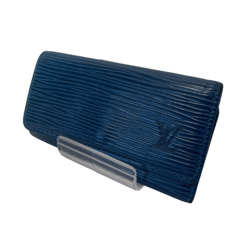 LOUIS VUITTON/Wallet/Leather/BLU/Key Case