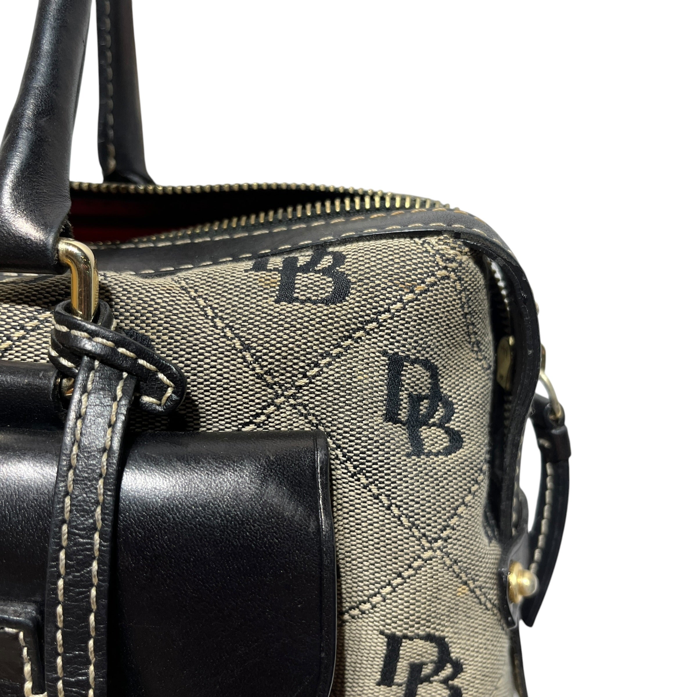 Dooney & Bourke/Tote Bag/Monogram/Cotton/BLK/Double Pocket Handbag view 8