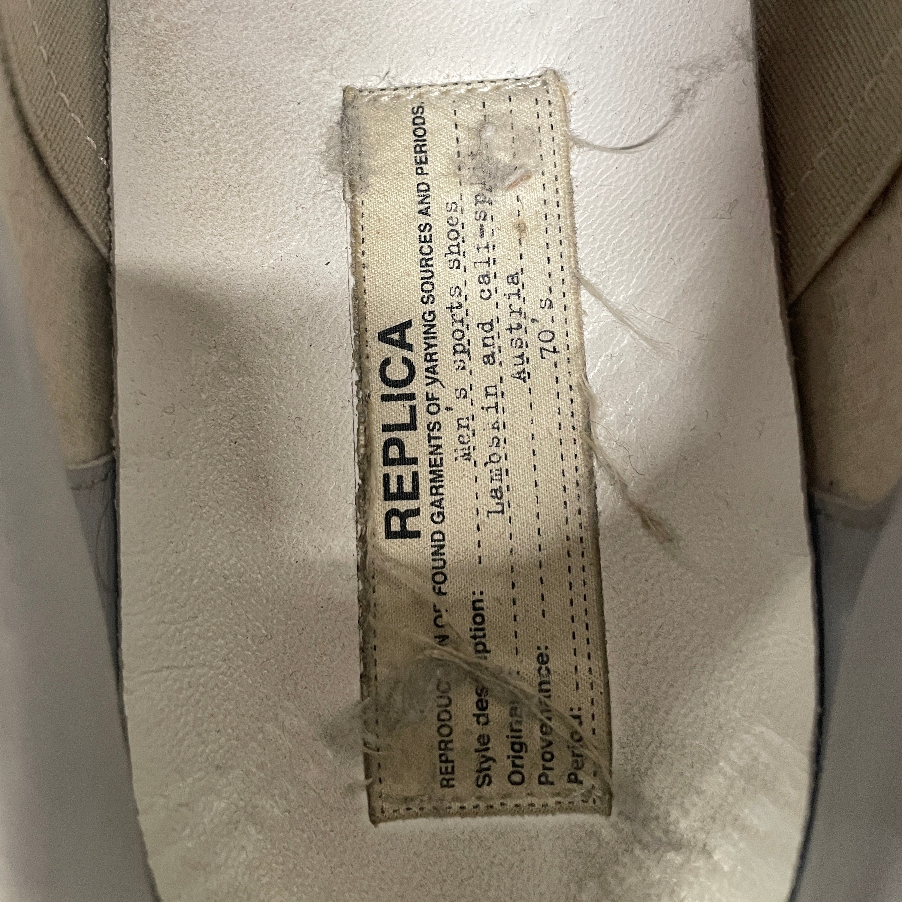 Maison Margiela/Low-Sneakers/EU 39/Leather/GRY/LIGHT GRAY GATS view 5