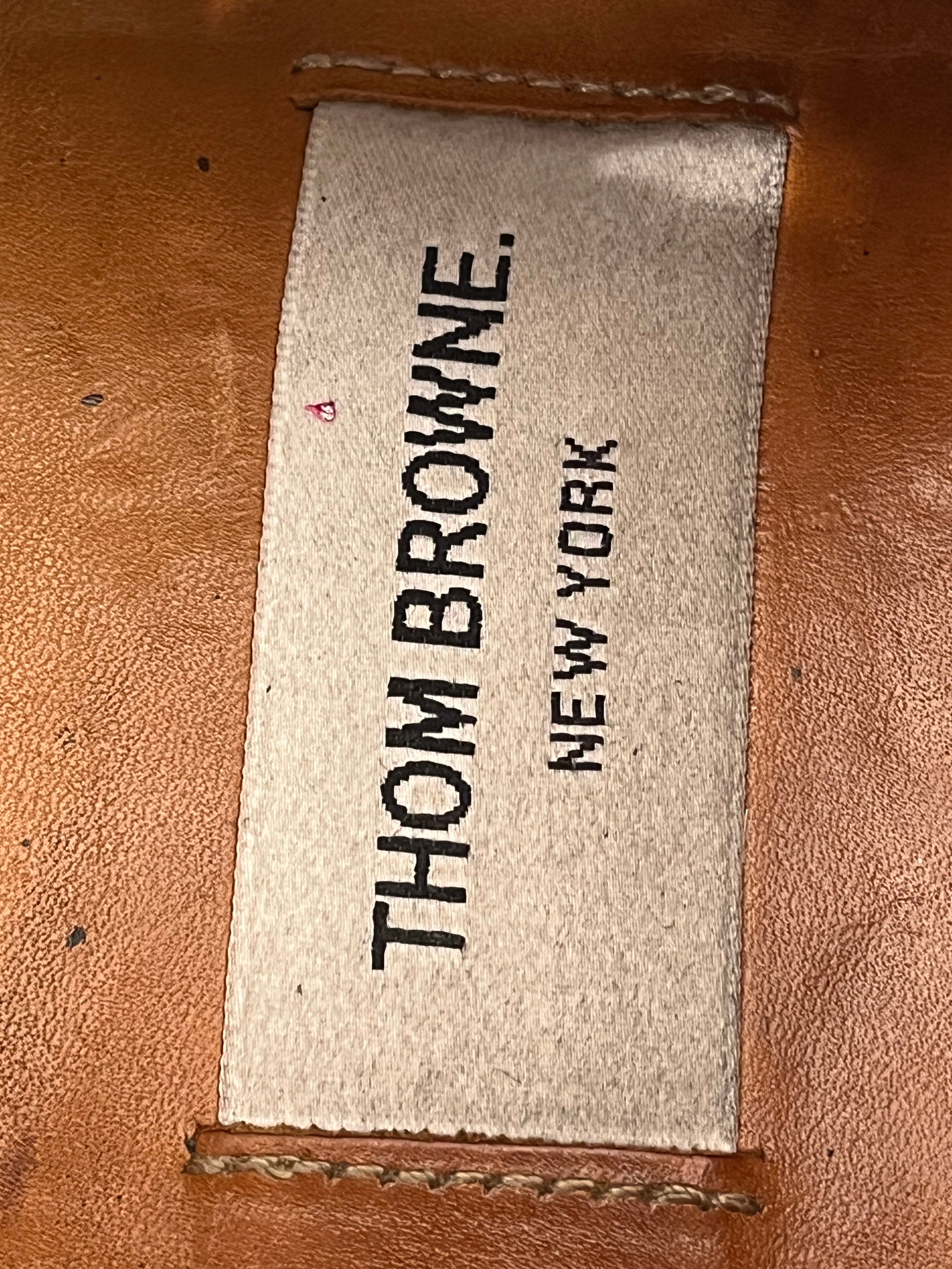 THOM BROWNE. NEW YORK/Dress Shoes/US 8.5/Leather/BLK/PEBBLE GRAIN LEATHER SHOES view 8