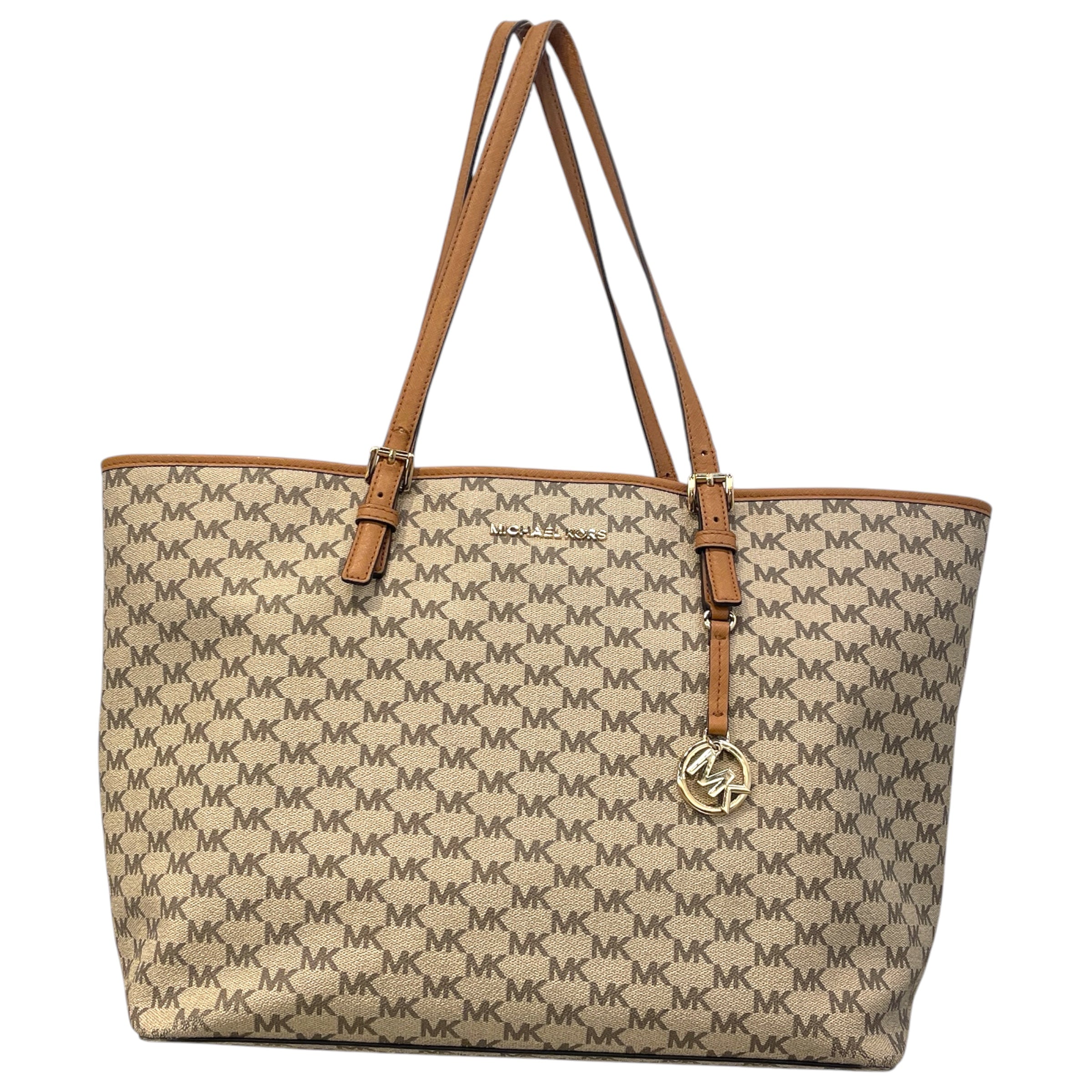 MICHAEL KORS/Tote Bag/Monogram/Leather/CML/Jet Set Travel view 1
