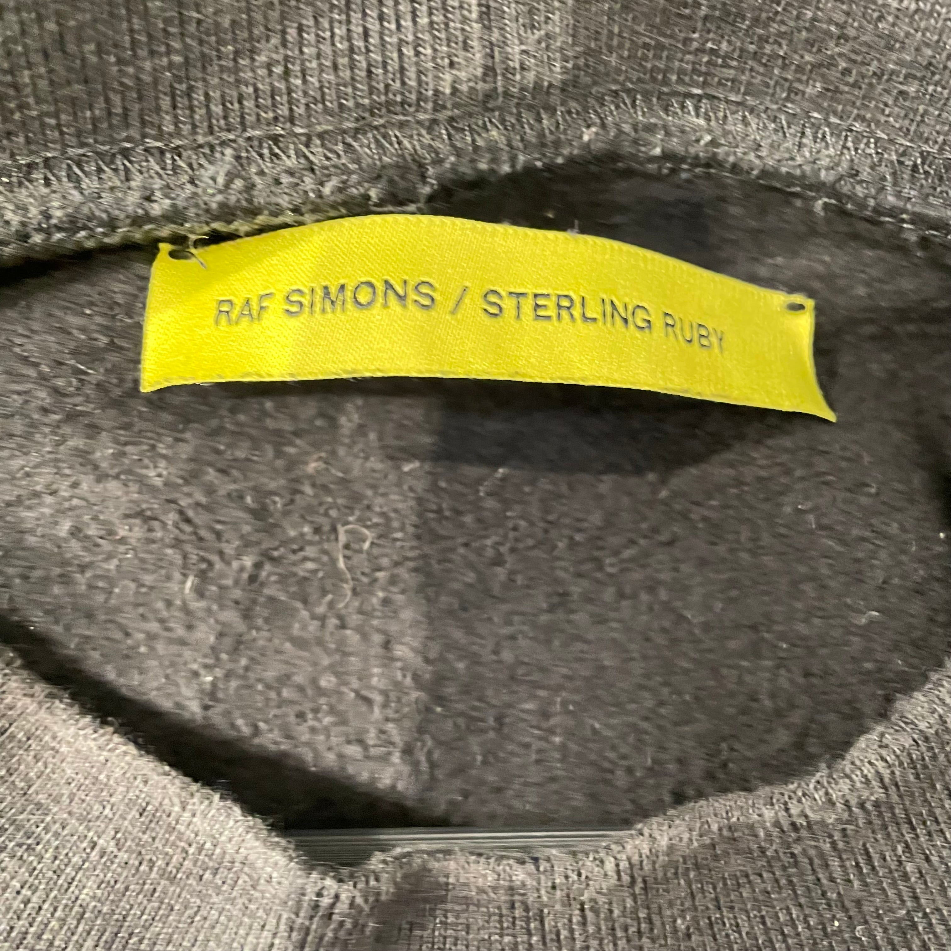 RAF SIMONS/Sweatshirt/M/Graphic/Cotton/BLK/sterling ruby fathers nails view 3