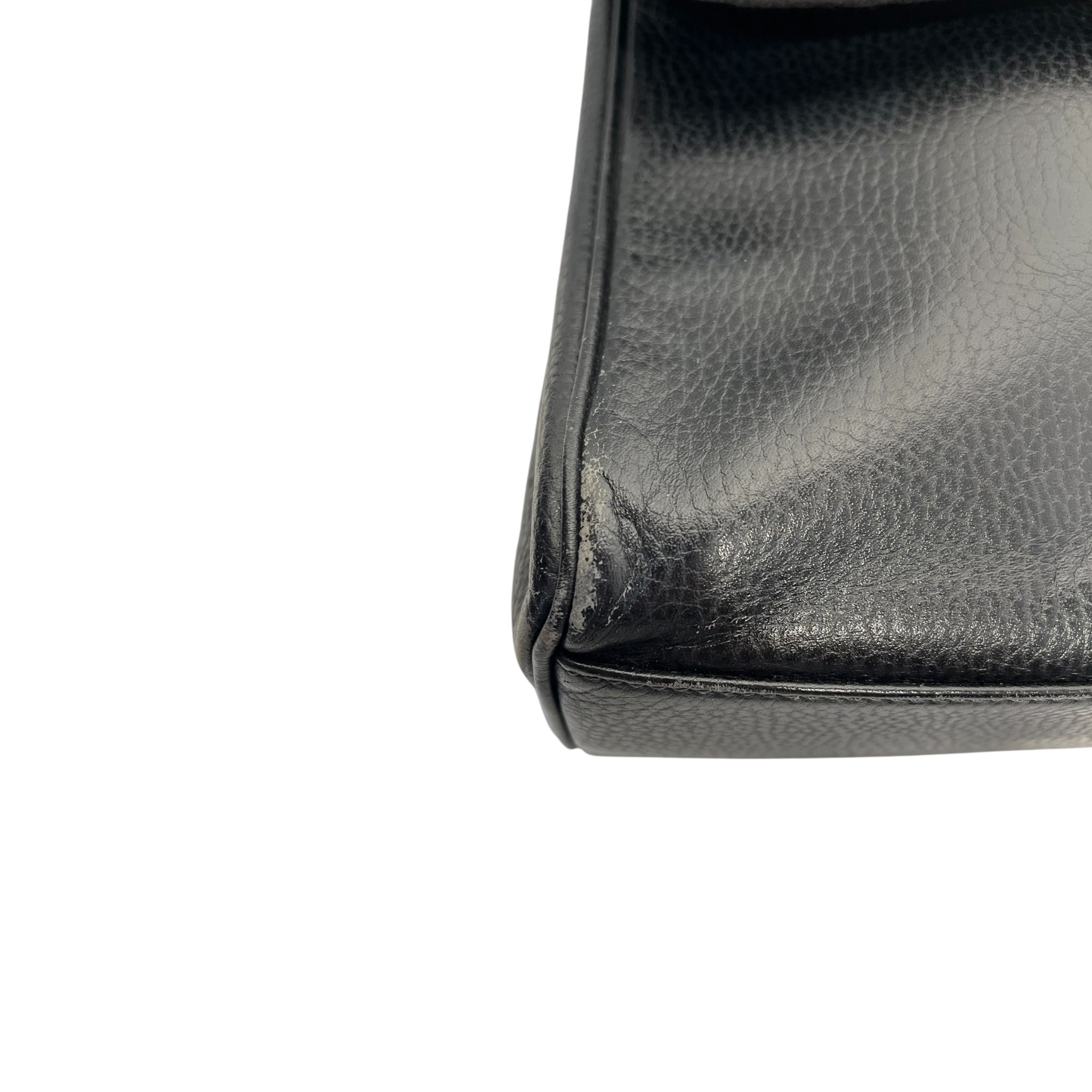Courreges/Hand Bag/BLK/blak and brwn leather view 8
