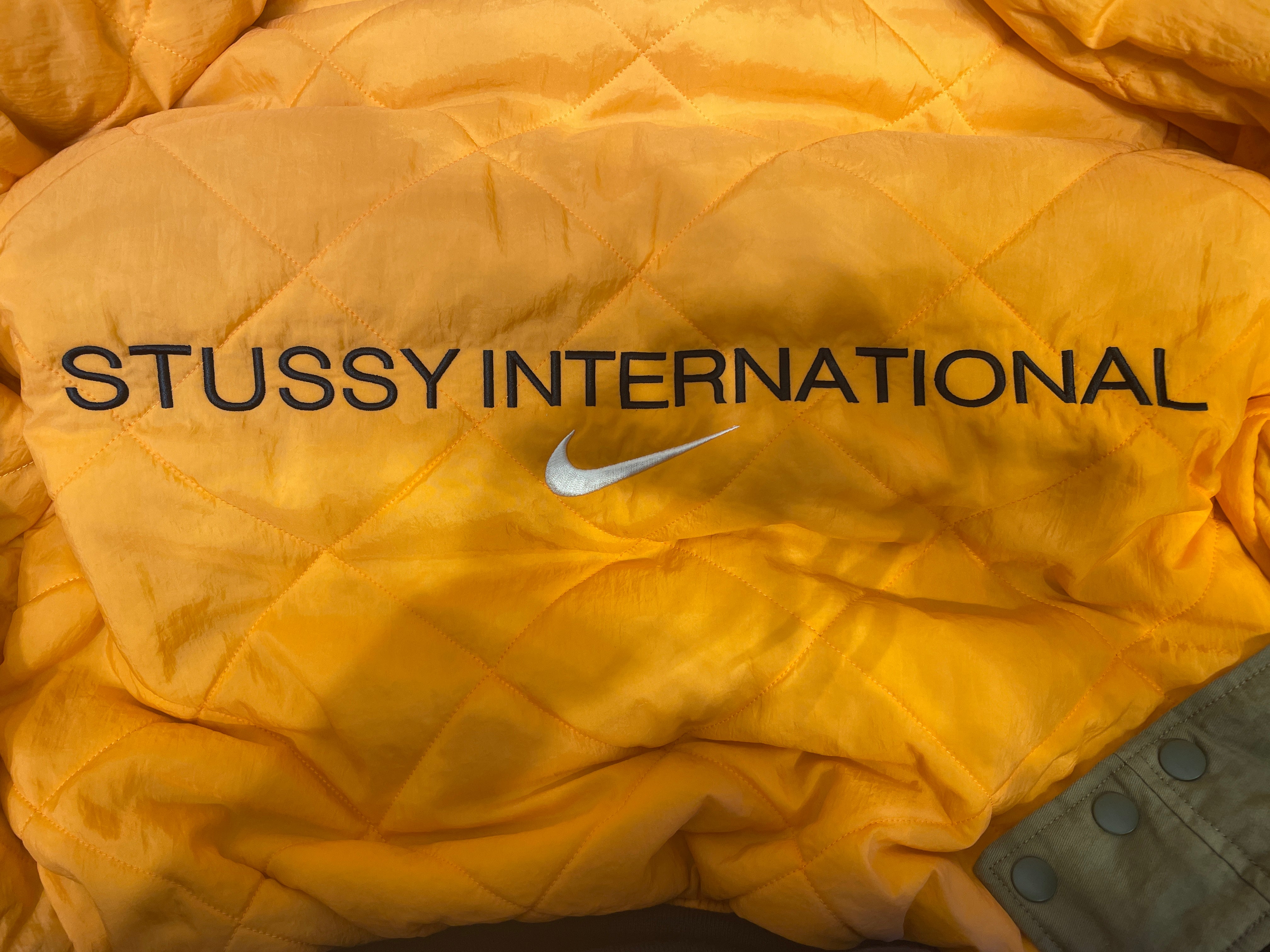 STUSSY/NIKE/Jacket/XS/Cotton/GRN/Reversable view 3