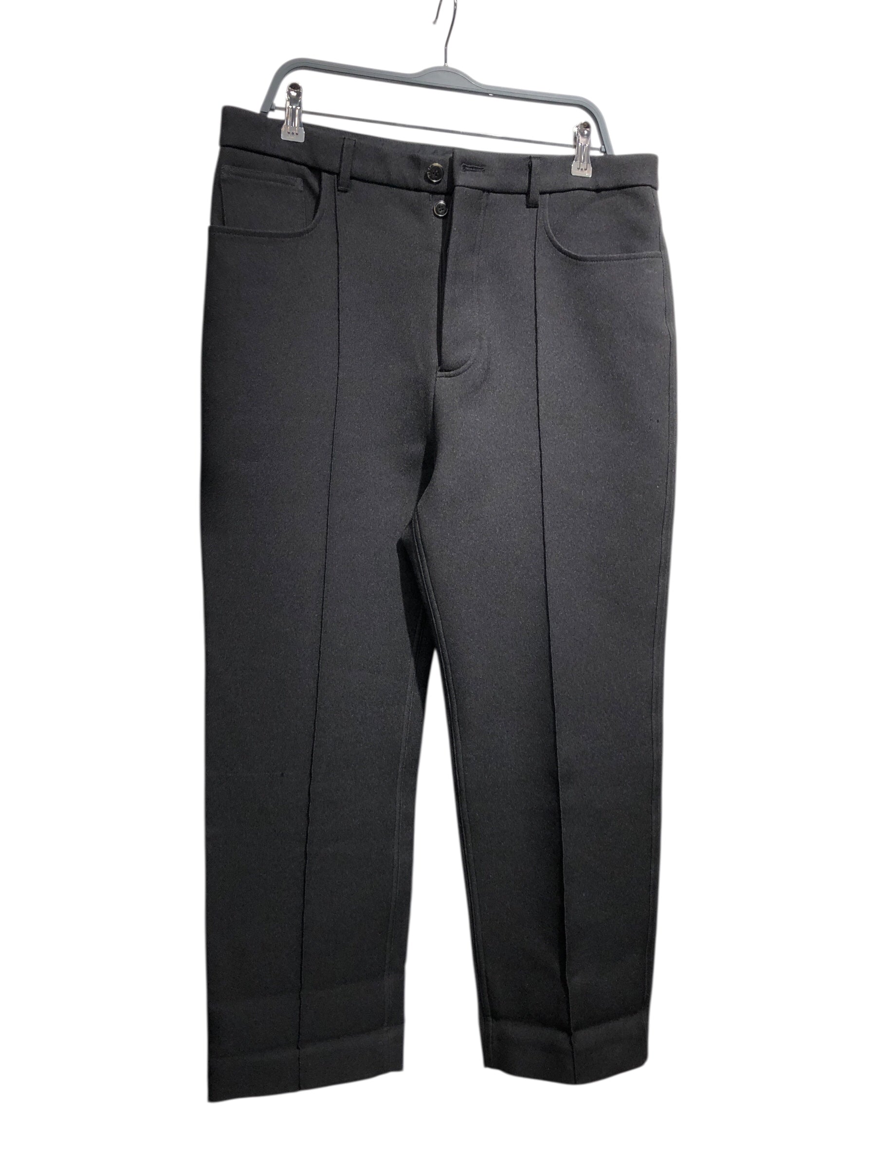 nanushka/Pants/33/Polyester/BLK/pleated wide trousers view 1