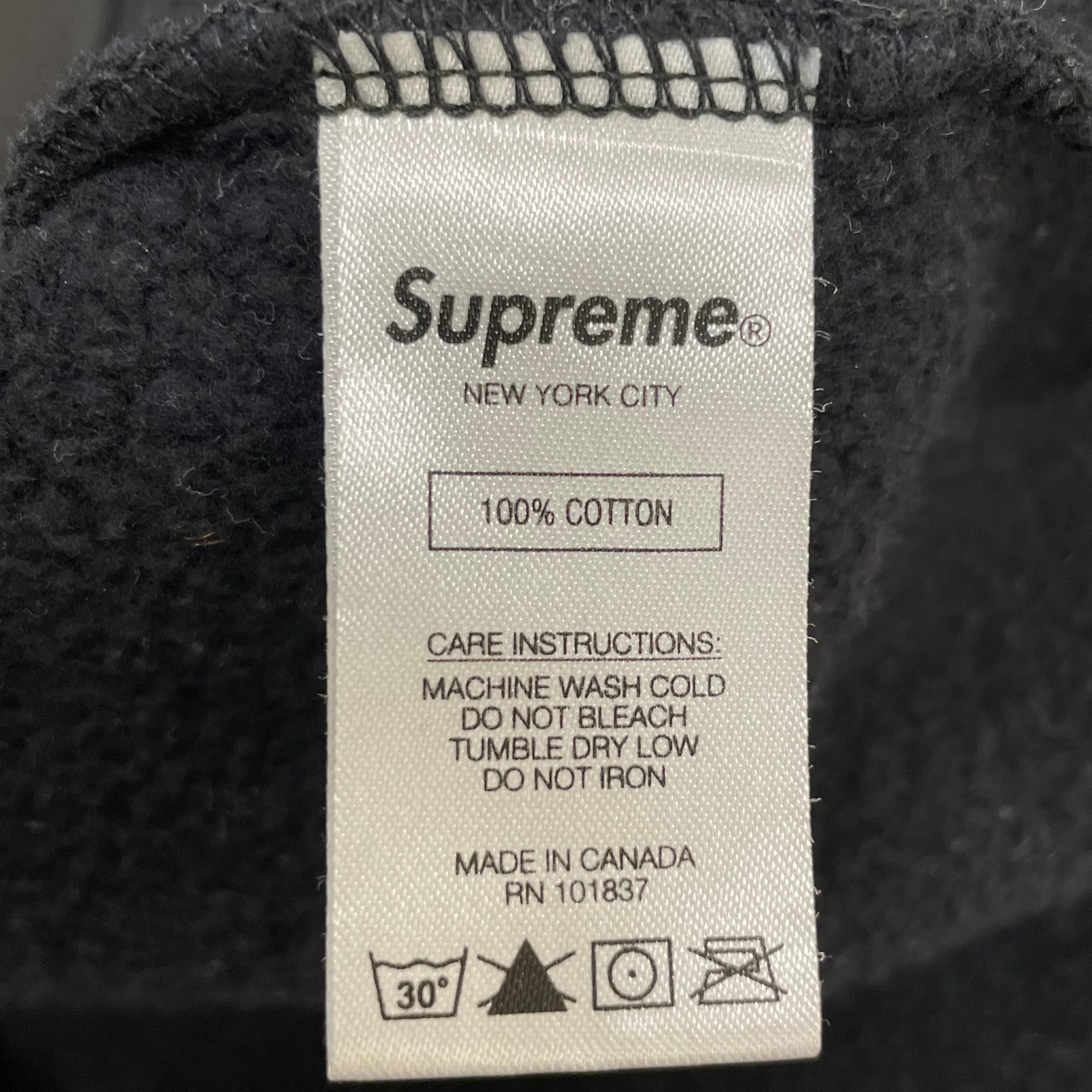 Supreme/Hoodie/XL/Graphic/Cotton/BLK/"supreme" down lettering view 7