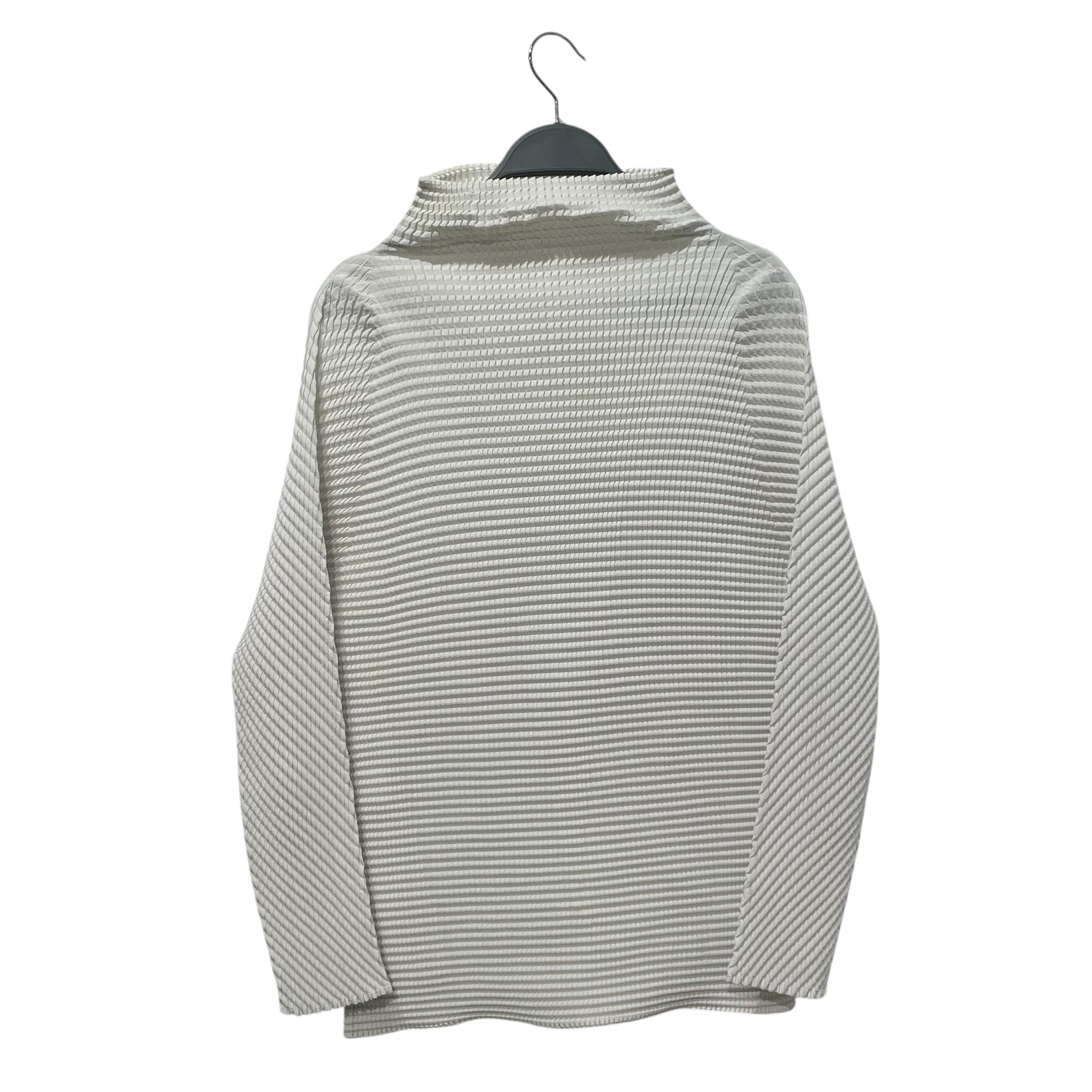 ISSEY MIYAKE/LS T-Shirt/M/WHT/PLISSE view 1