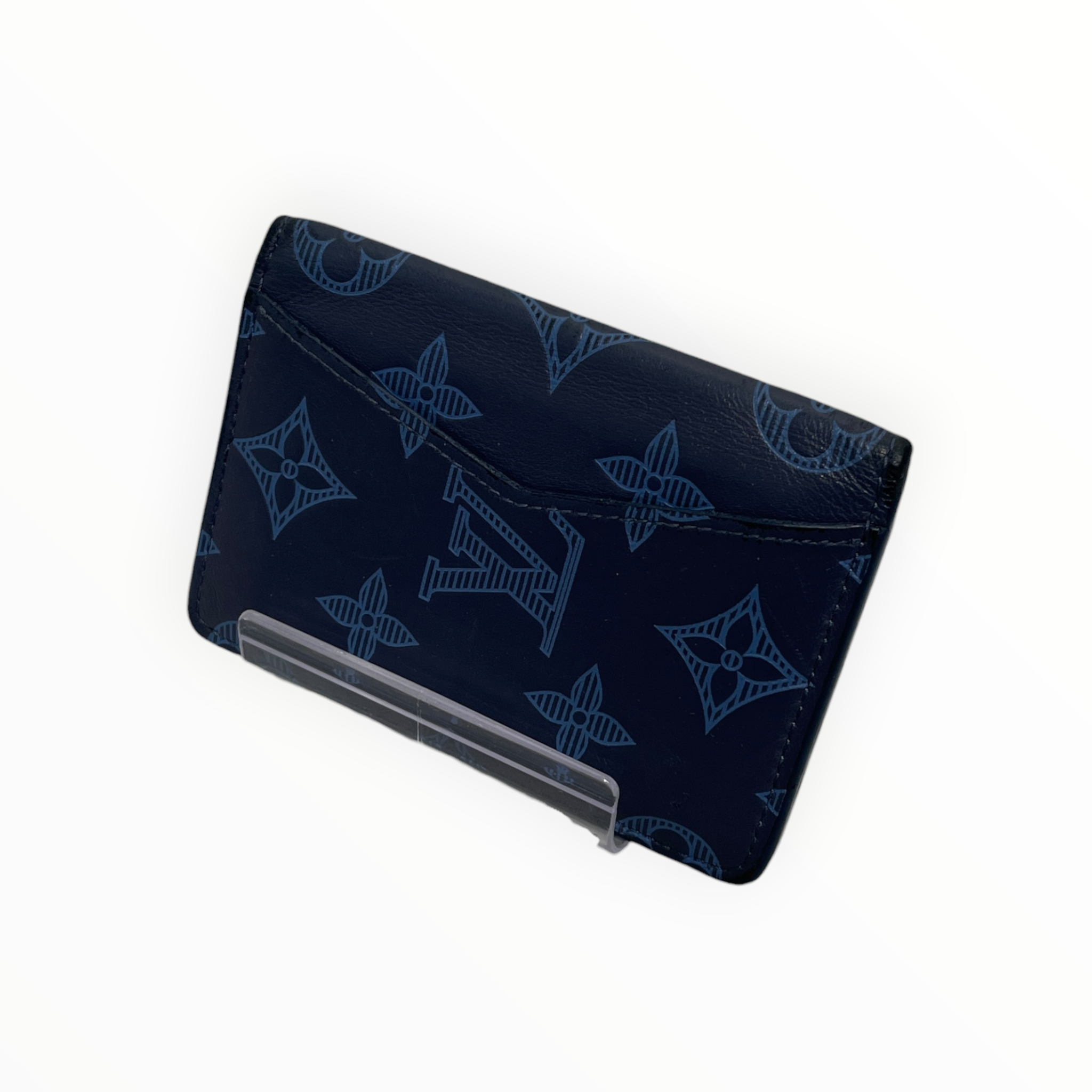 LOUIS VUITTON/Bifold Wallet/Monogram/Leather/NVY/M's/shadow view 2