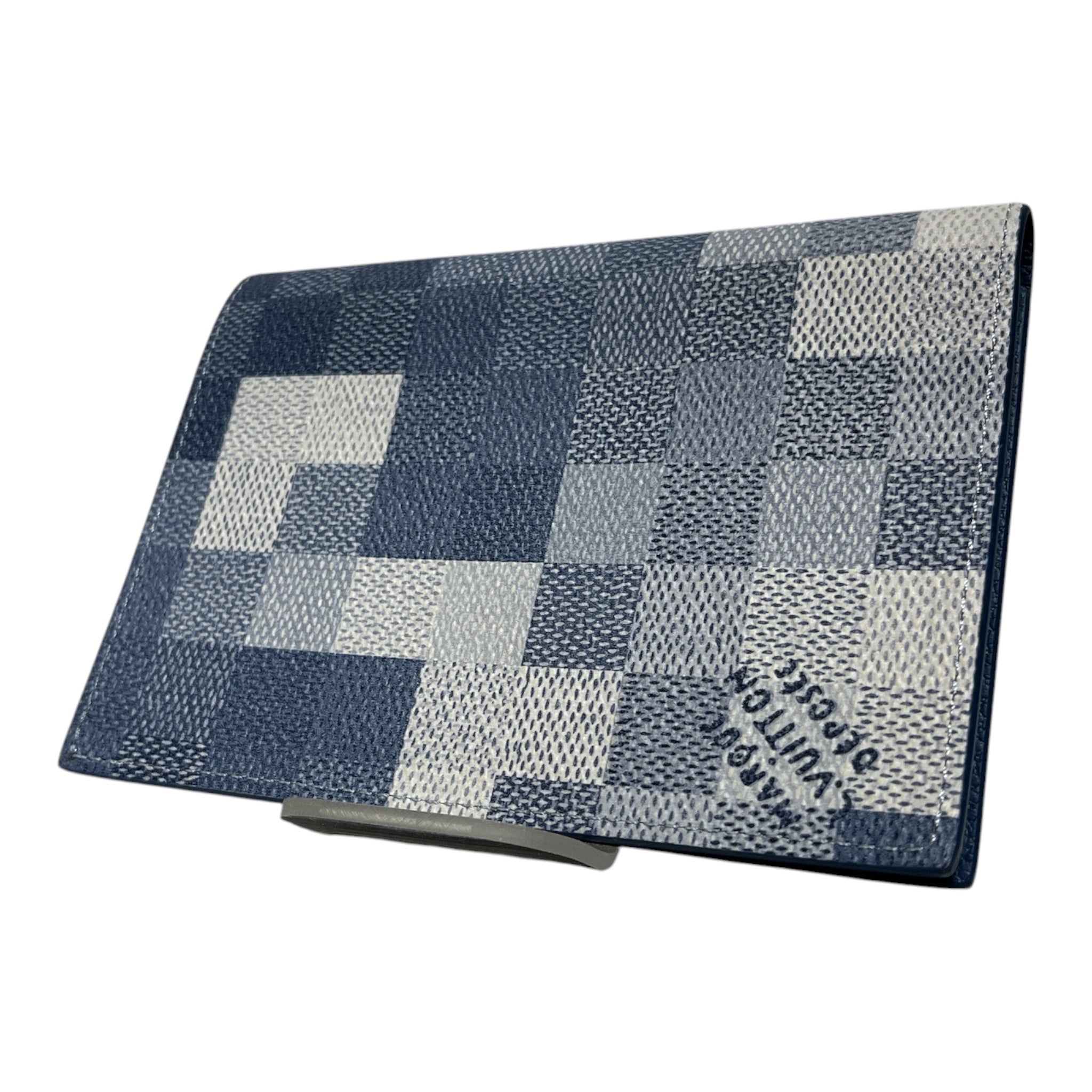 LOUIS VUITTON/Wallet/Graphic/Leather/BLU/M's/PASSPORT HOLDER MARQUE view 2