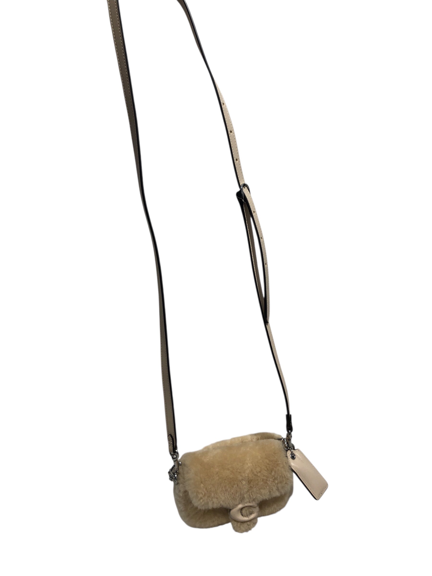 COACH/Cross Body Bag/Sheepskin/CRM/Sherling Pillow Tabby Crossbod view 1