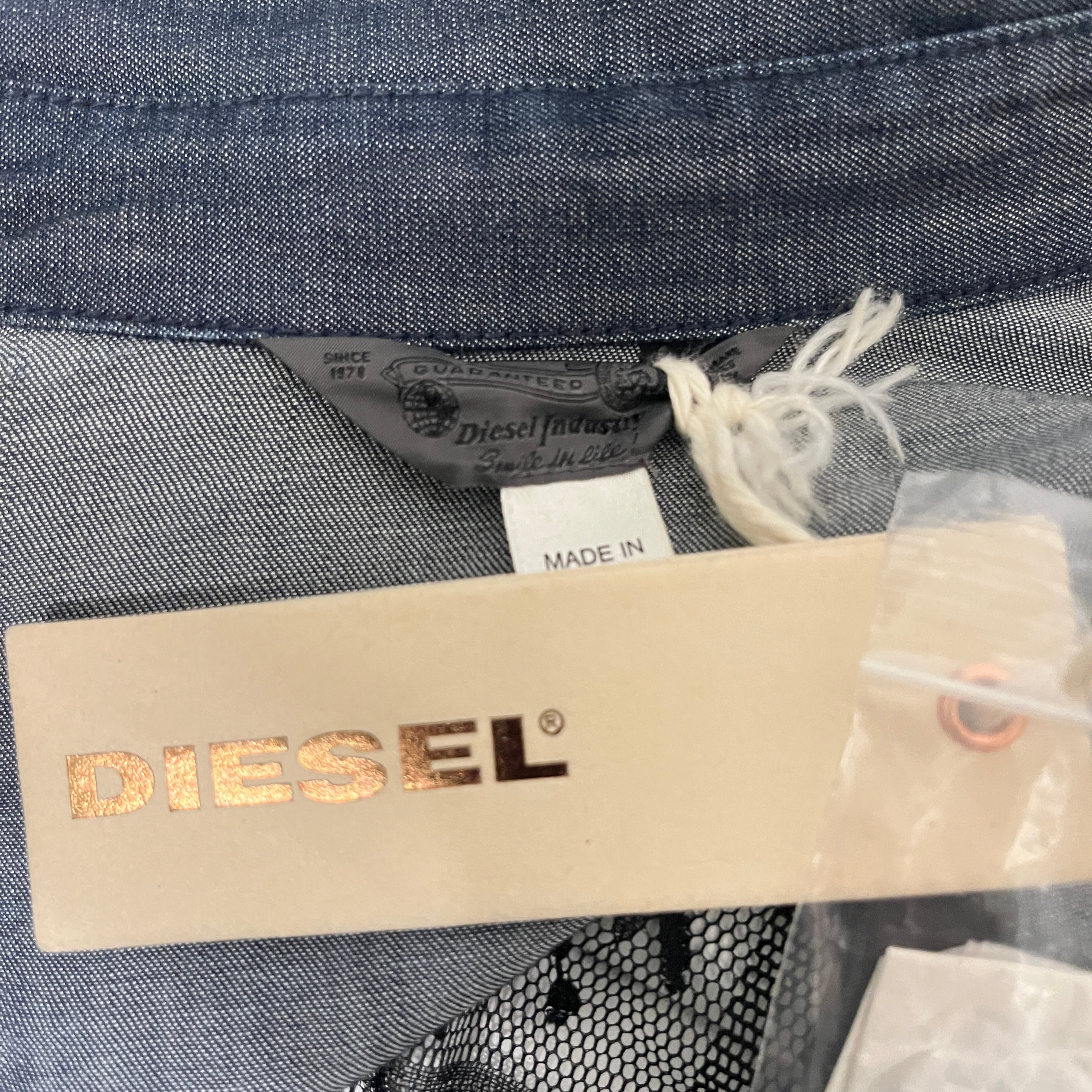 DIESEL/LS Shirt/XXS/Cotton/IDG/LACE BNWT view 3