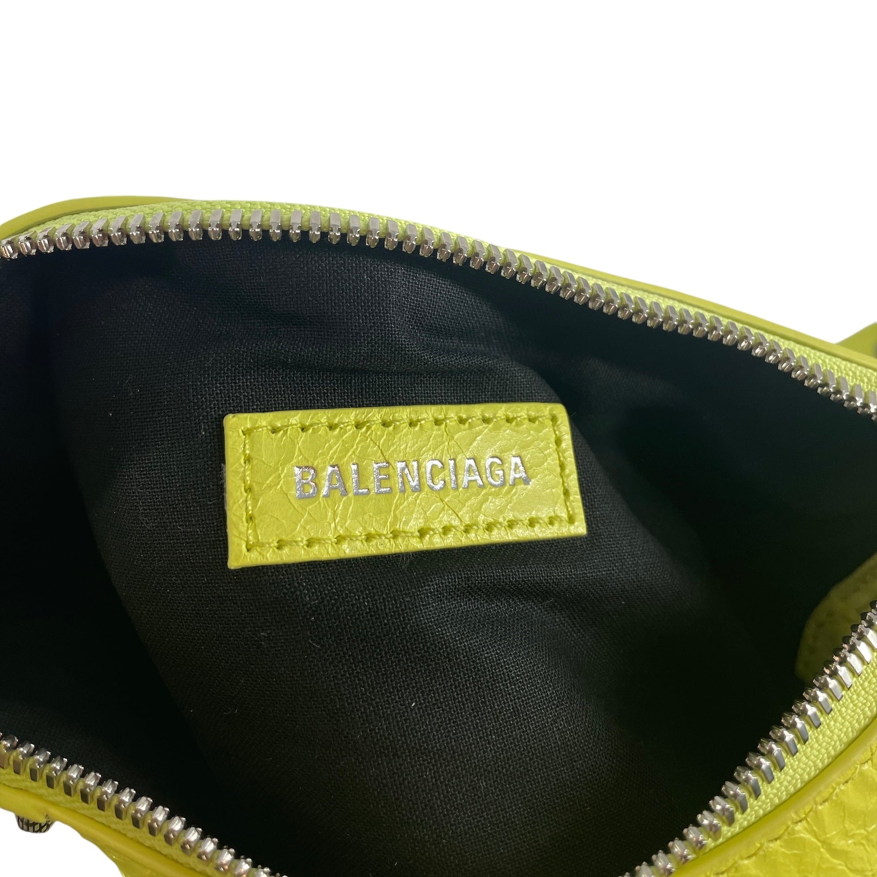 BALENCIAGA/Bag/Lambskin/YEL/SMALL CAGOLE FLUORESCENT view 4