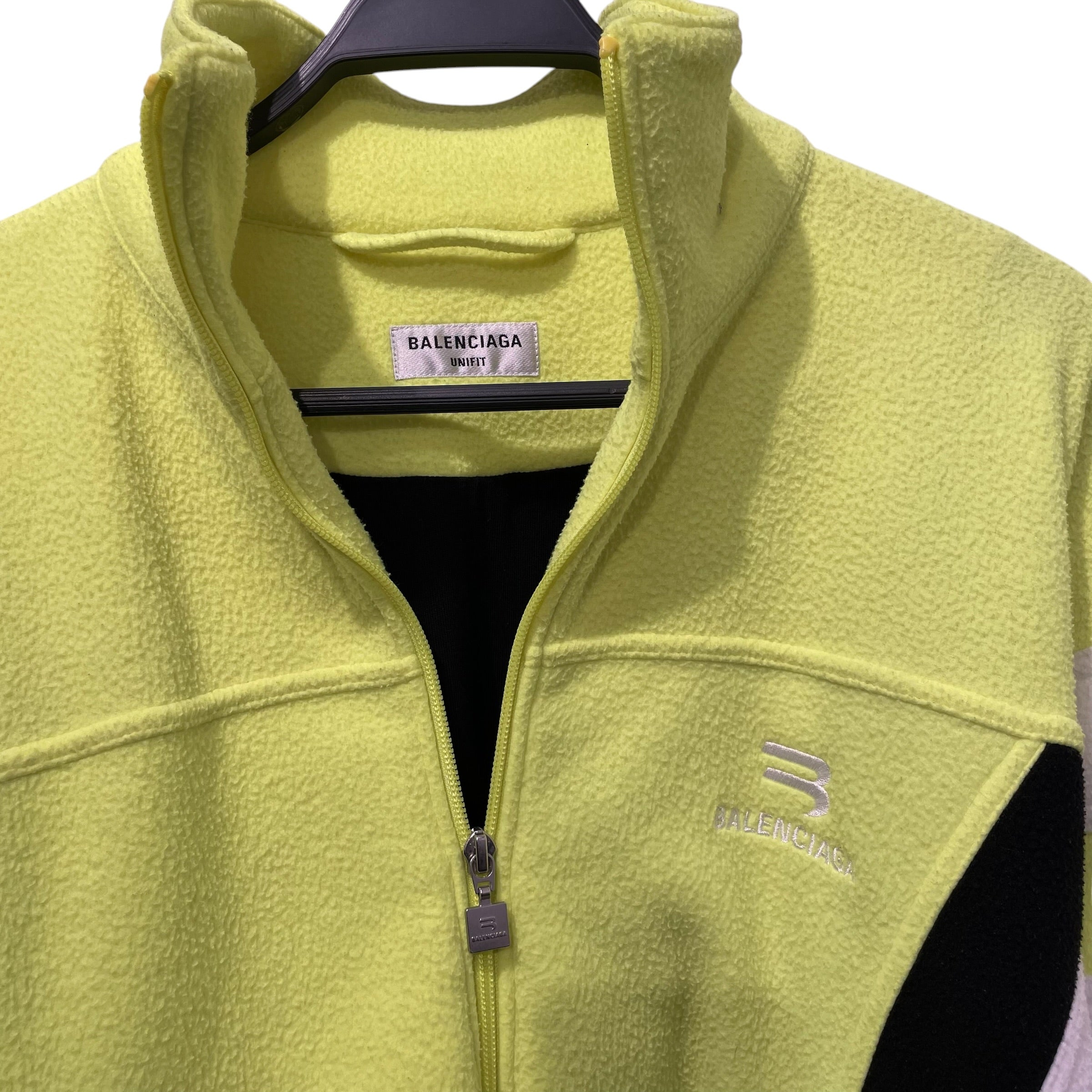 BALENCIAGA/Fleece Jkt/S/Polyester/YEL/2021 SPORTY B BLK/WHITE view 5