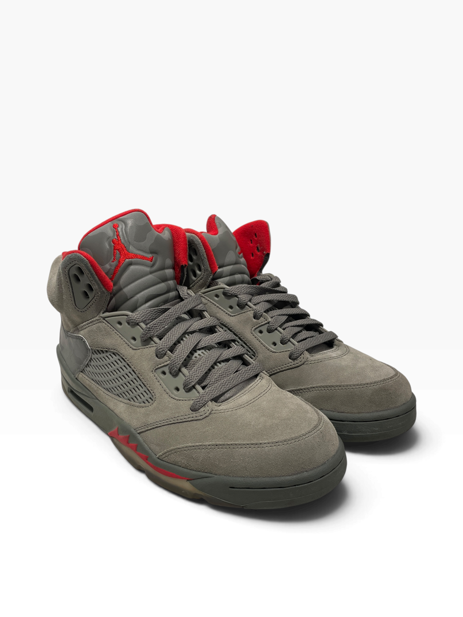 JORDAN BRAND/Hi-Sneakers/US 9.5/Suede/GRY/JORDAN 5 RETRO CAMO view 1
