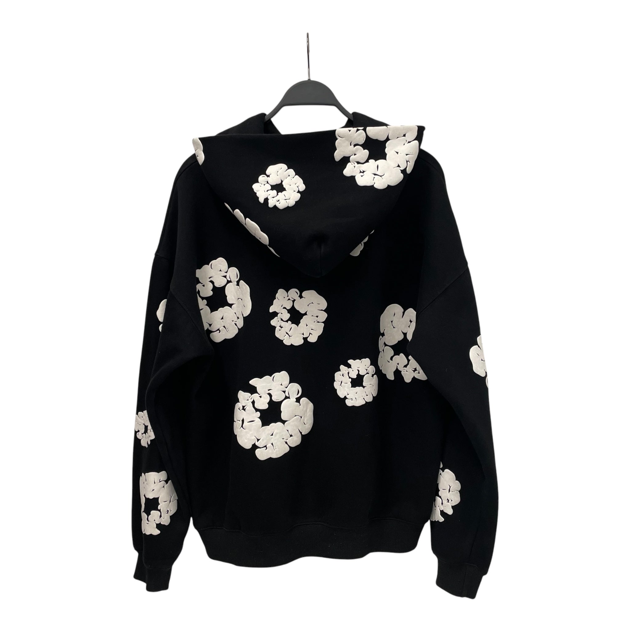 DENIM TEARS/Hoodie/L/Cotton/BLK/Cotton Wreath view 2