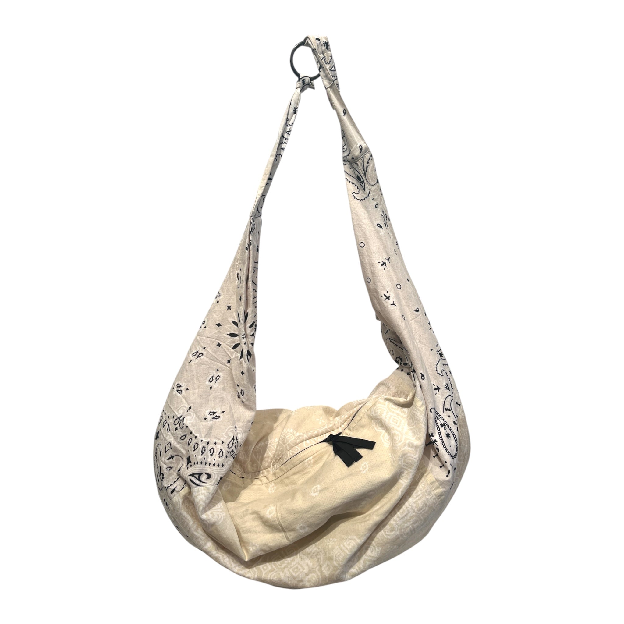 KAPITAL/Cross Body Bag/Paisley/Cotton/WHT/bandana print, oversized view 1