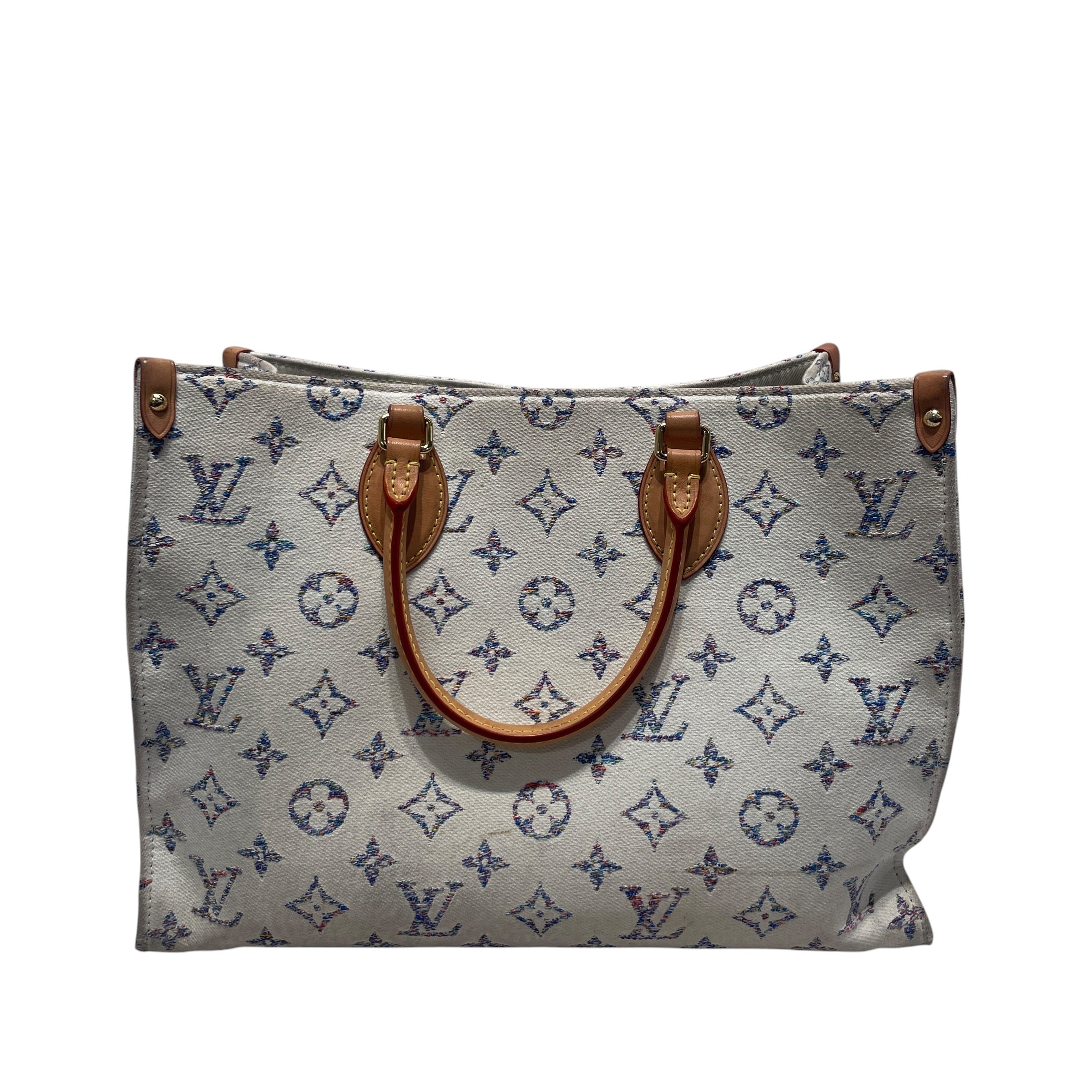 LOUIS VUITTON/Tote Bag/Monogram/Acrylic/WHT/ONTHEGO MM view 2