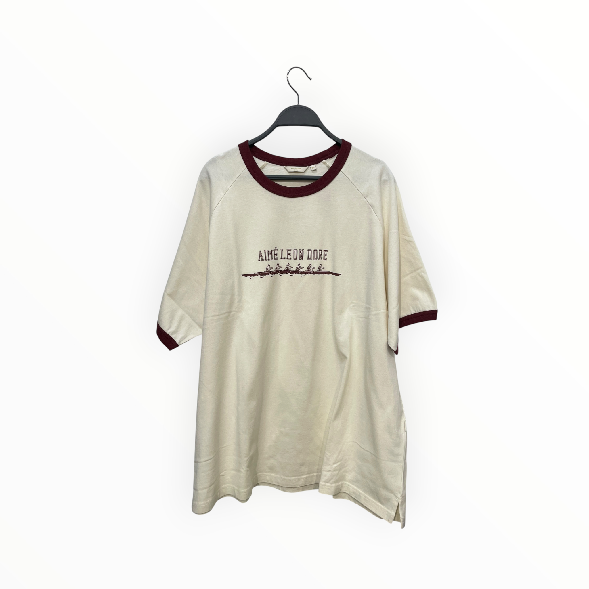 AIME LEON DORE/T-Shirt/XXL/Cotton/WHT/Graphic/rowing ringer tee view 1